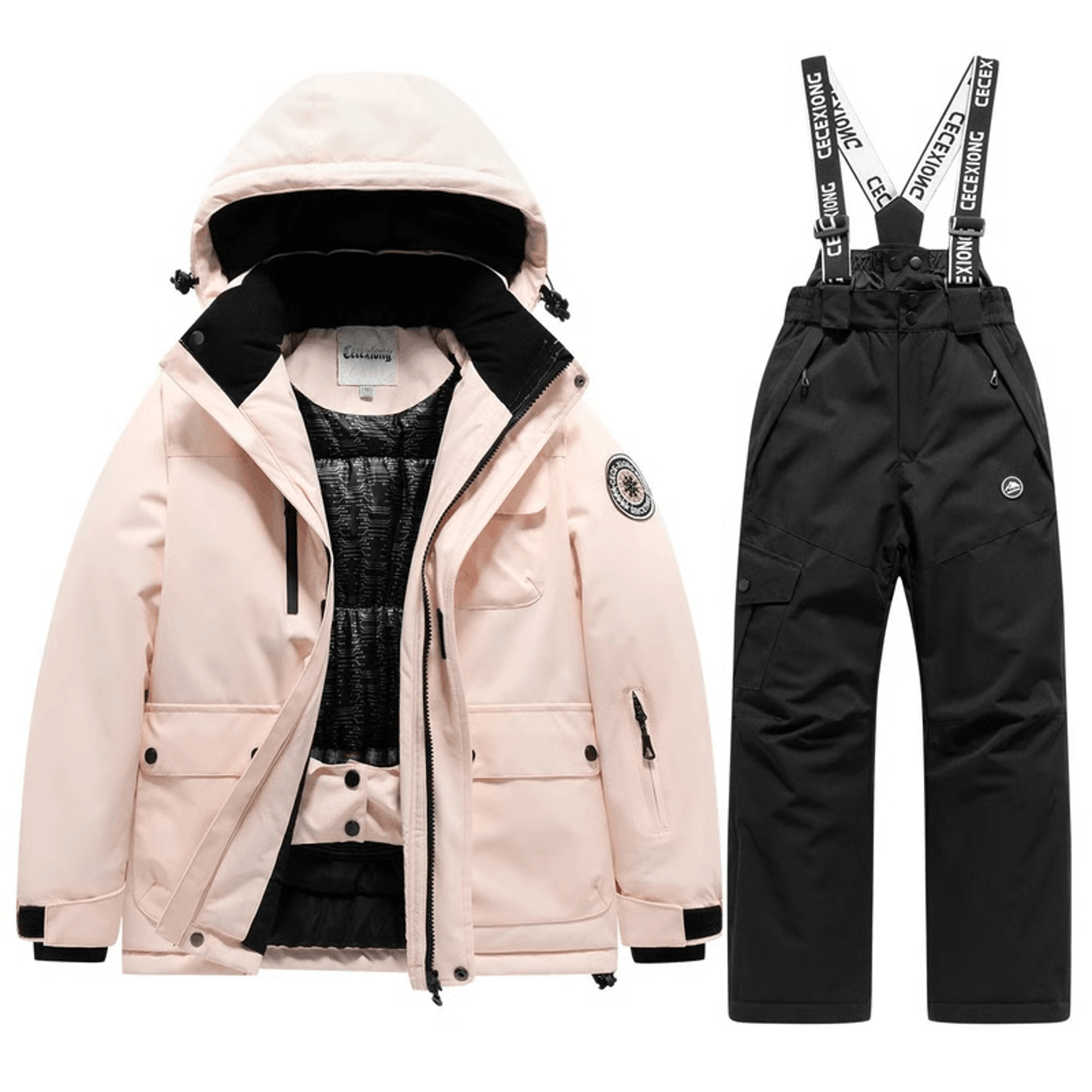 child wearing kids winter snow suit for outdoor play