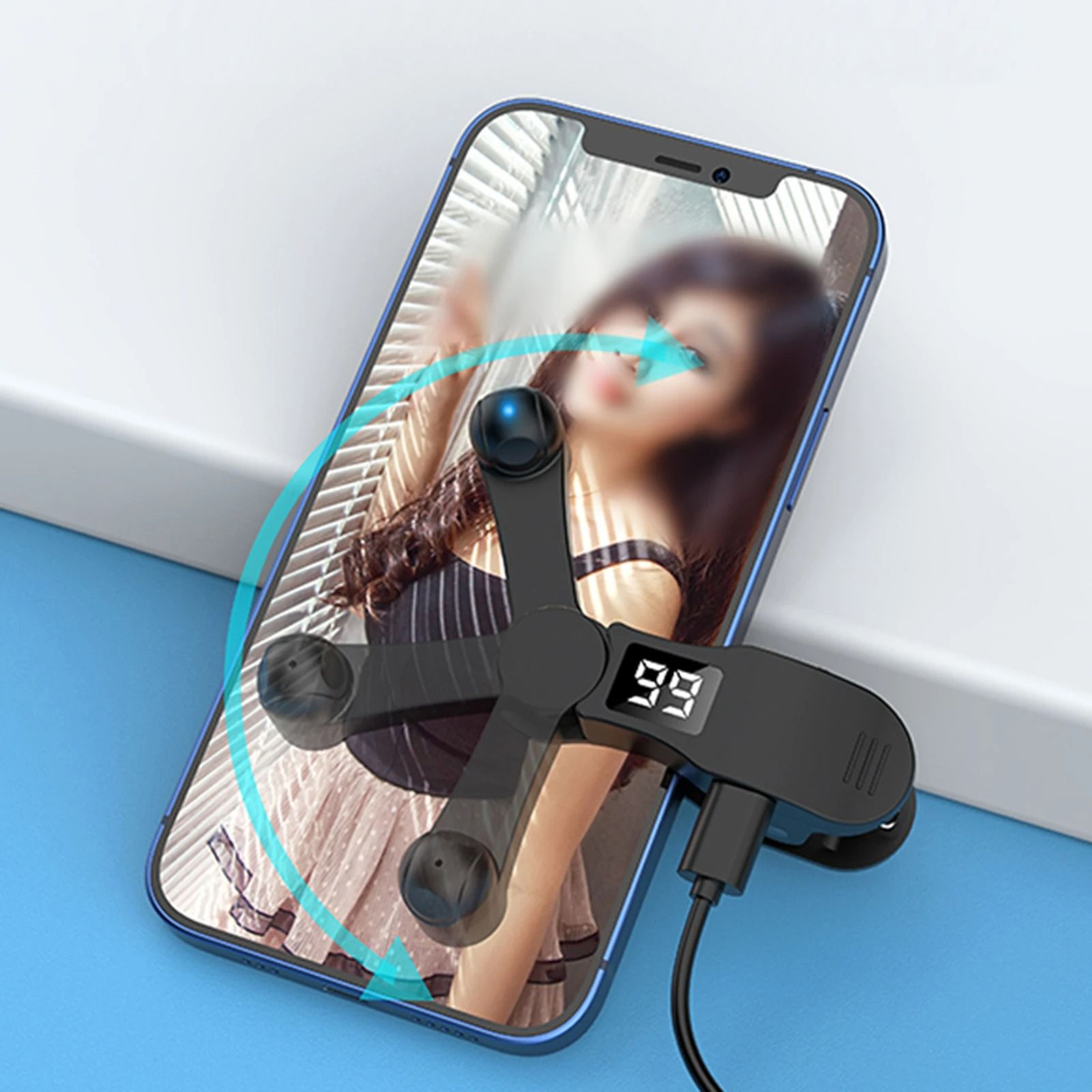 Phone Auto Screen Clicker Adjustable Touch Simulator Clip On Device 1