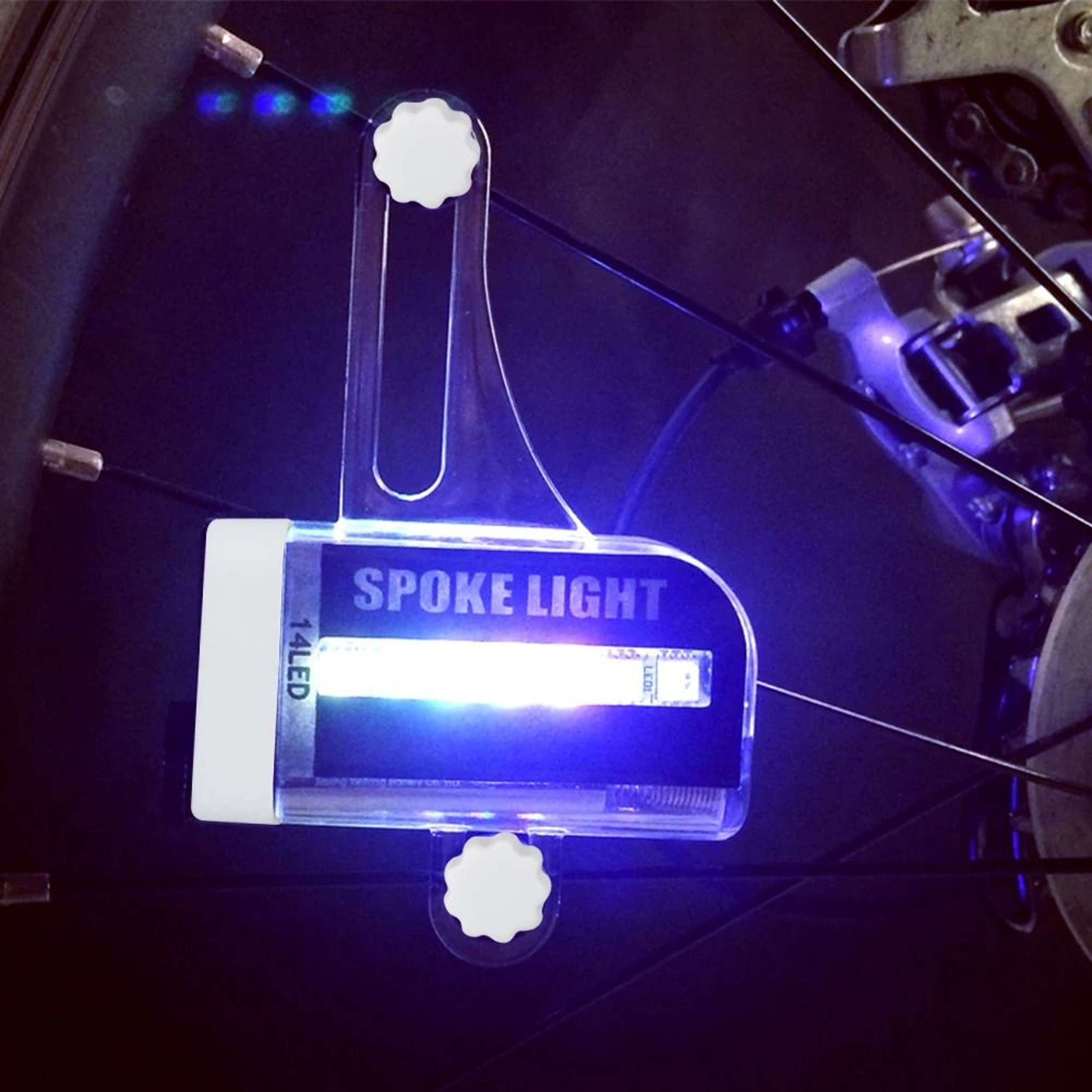USB Rechargeable Bike Wheel Spoke LED Light Bicycle Safety Warning Lamp 2