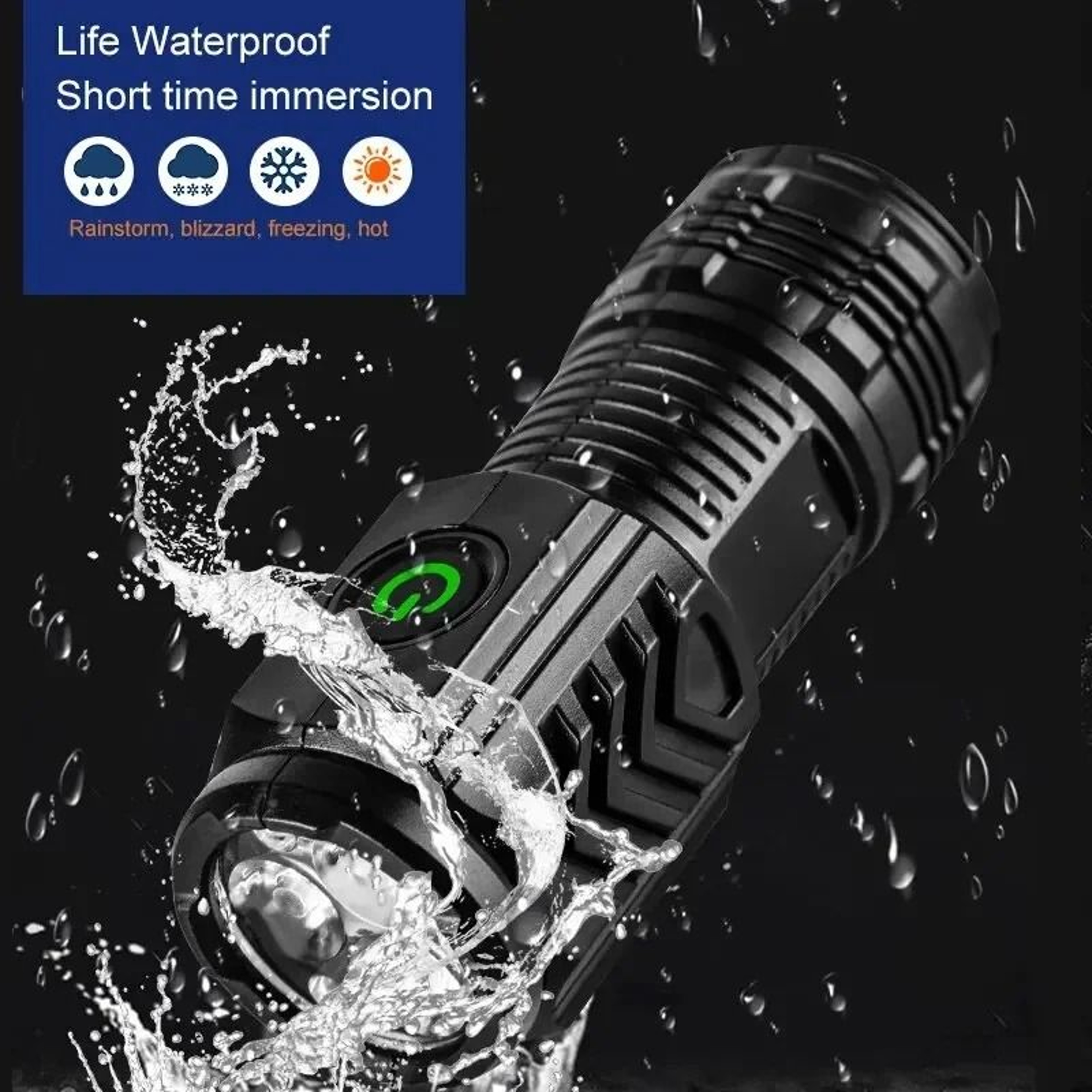 Portable Mini LED Handheld Flashlight With Pen Clip For Outdoor Use 2