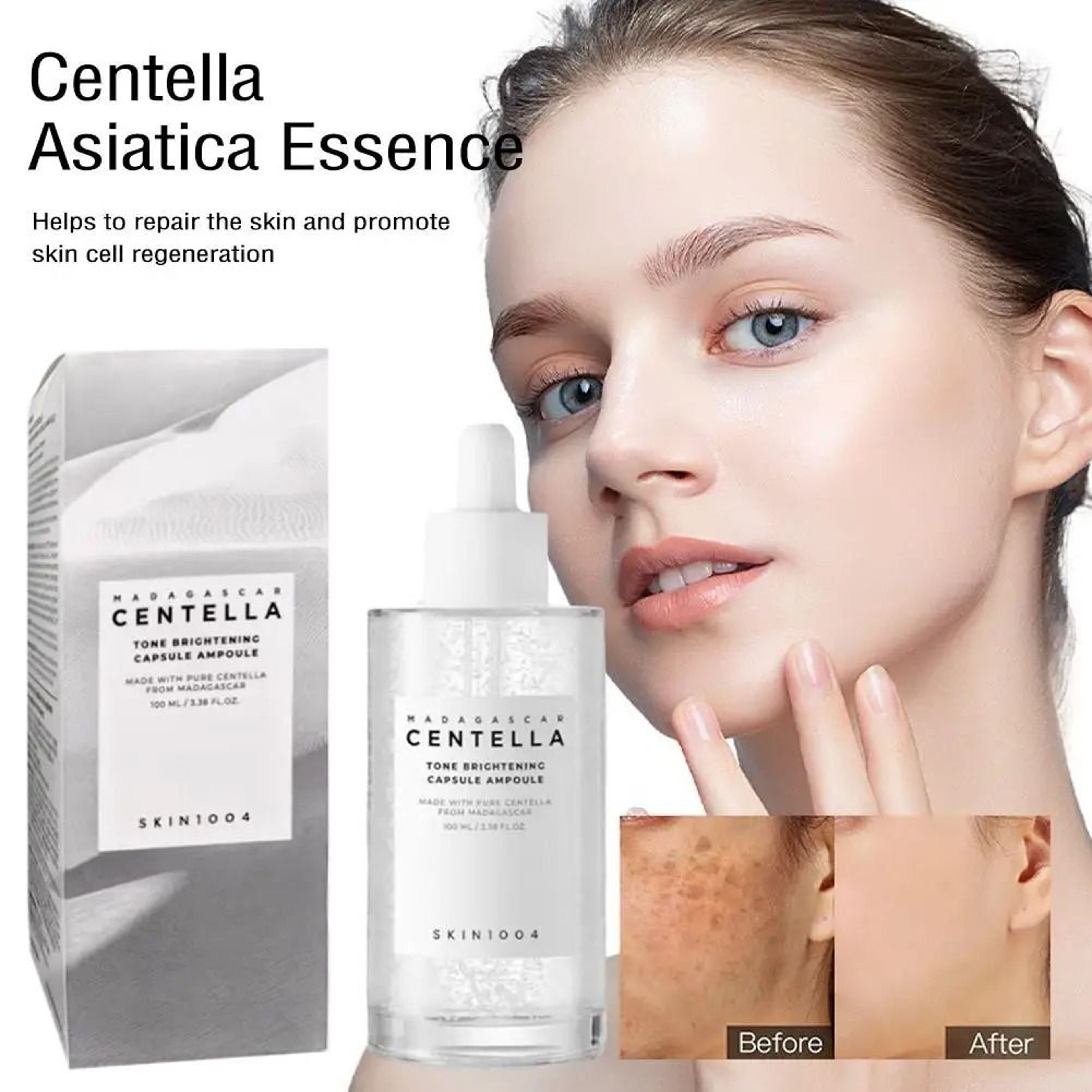 Centella Asiatica Brightening Serum Toner For Pore Care And Moisturizing 4