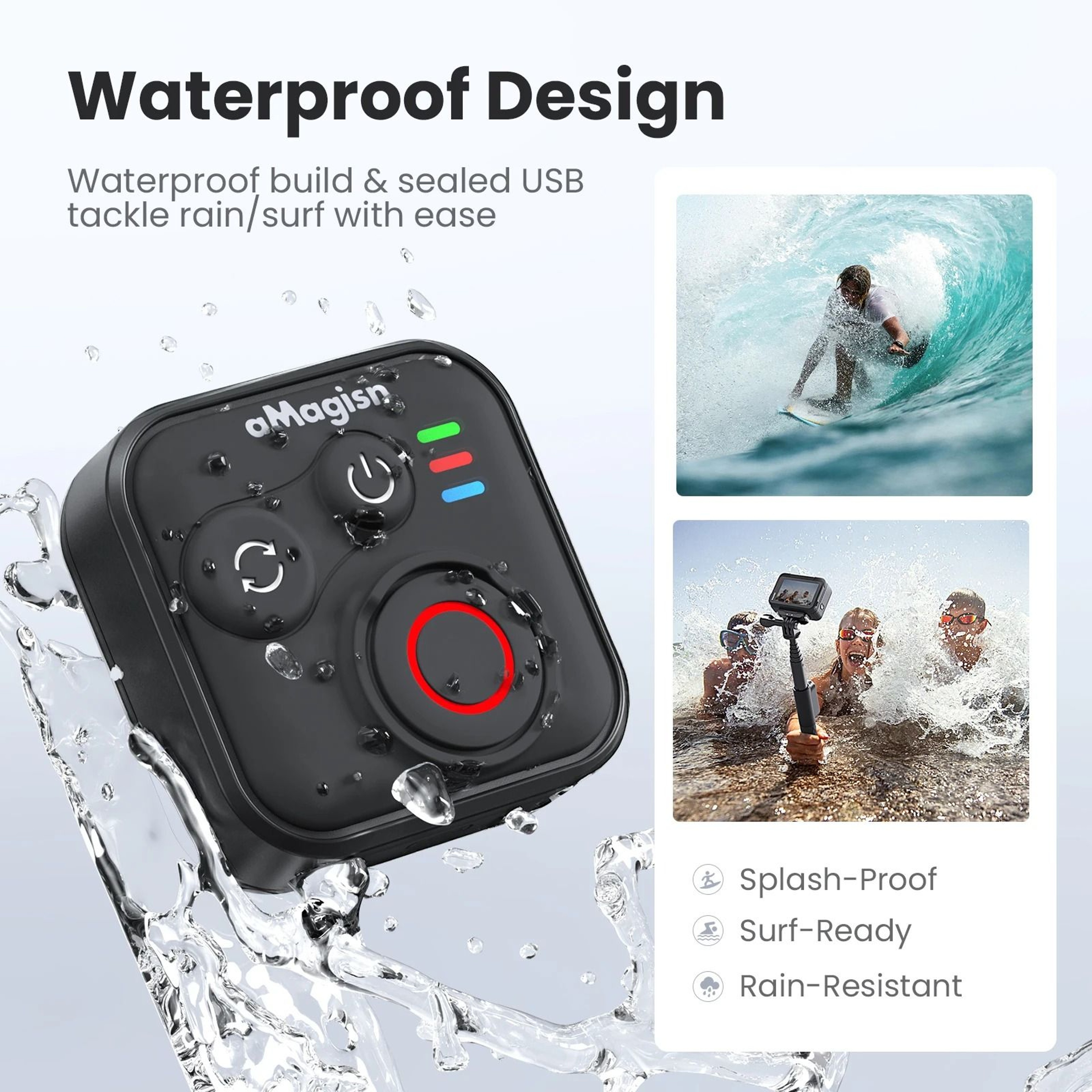 Bluetooth Action Camera Remote Control For Insta360 And GoPro Cameras 2