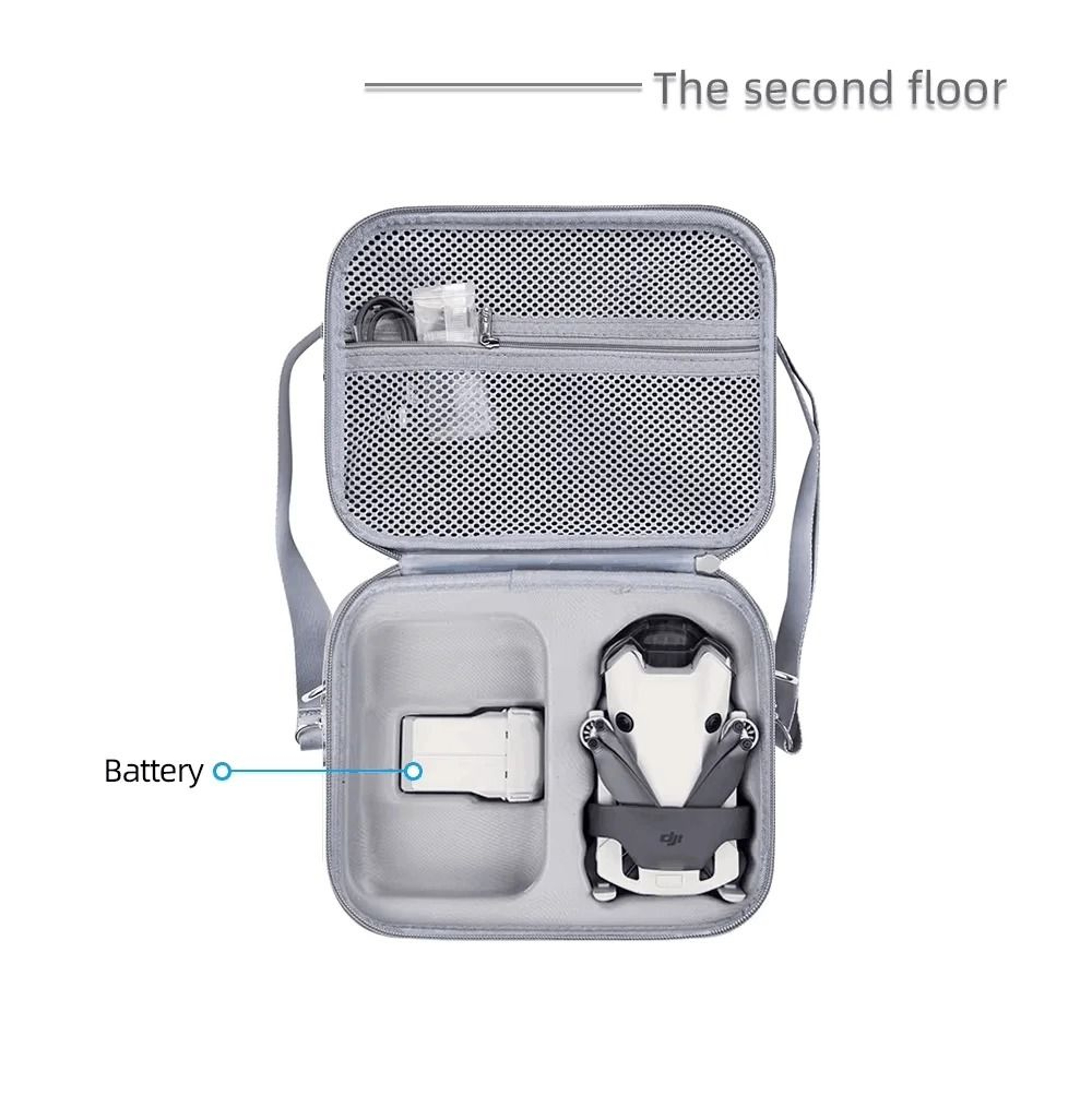 Portable Shoulder Storage Bag Carrying Case For DJI Mini 4 Pro Drone And RC Controllers 2