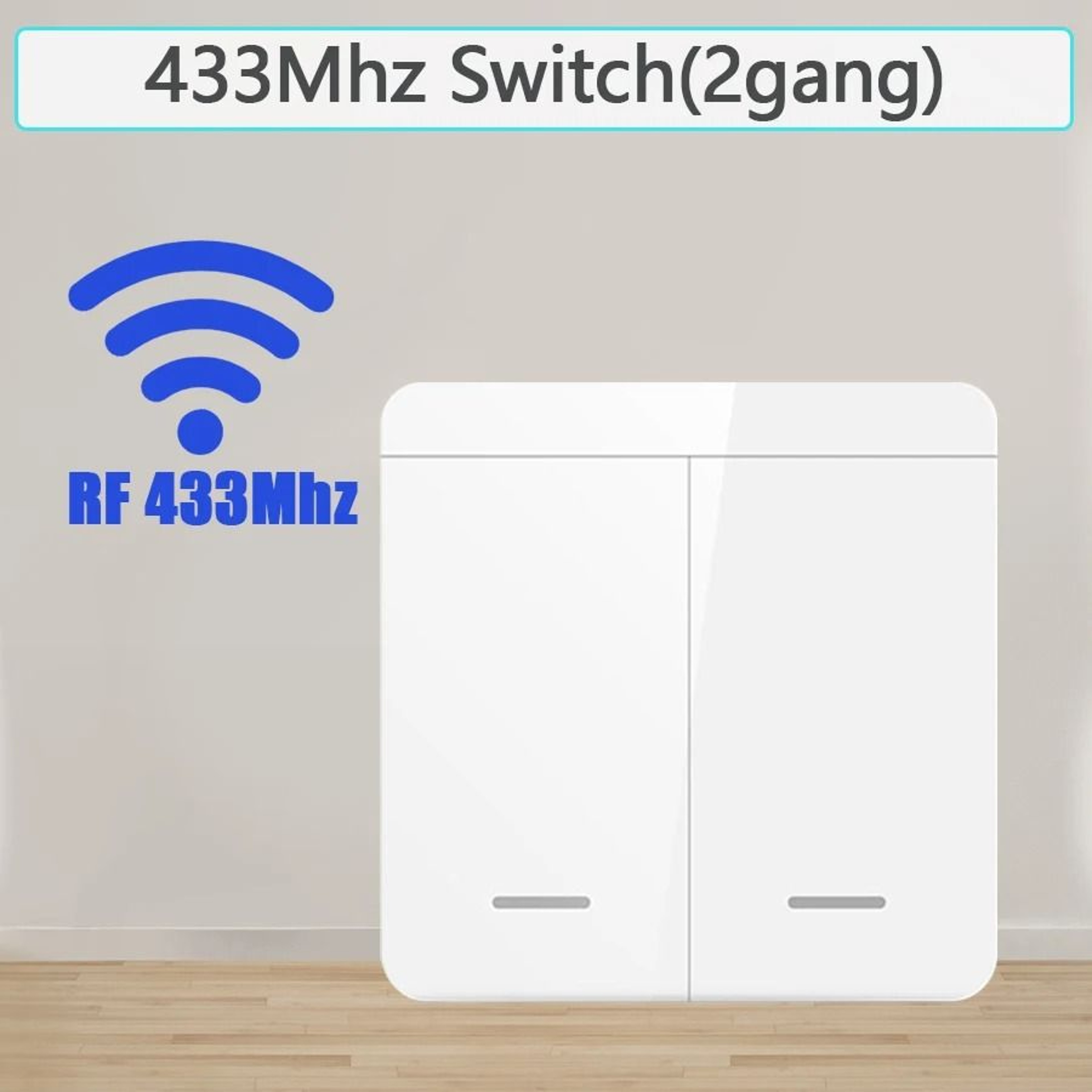 RF 433MHz Wireless Light Switch Receiver And Wall Panel Controller 10
