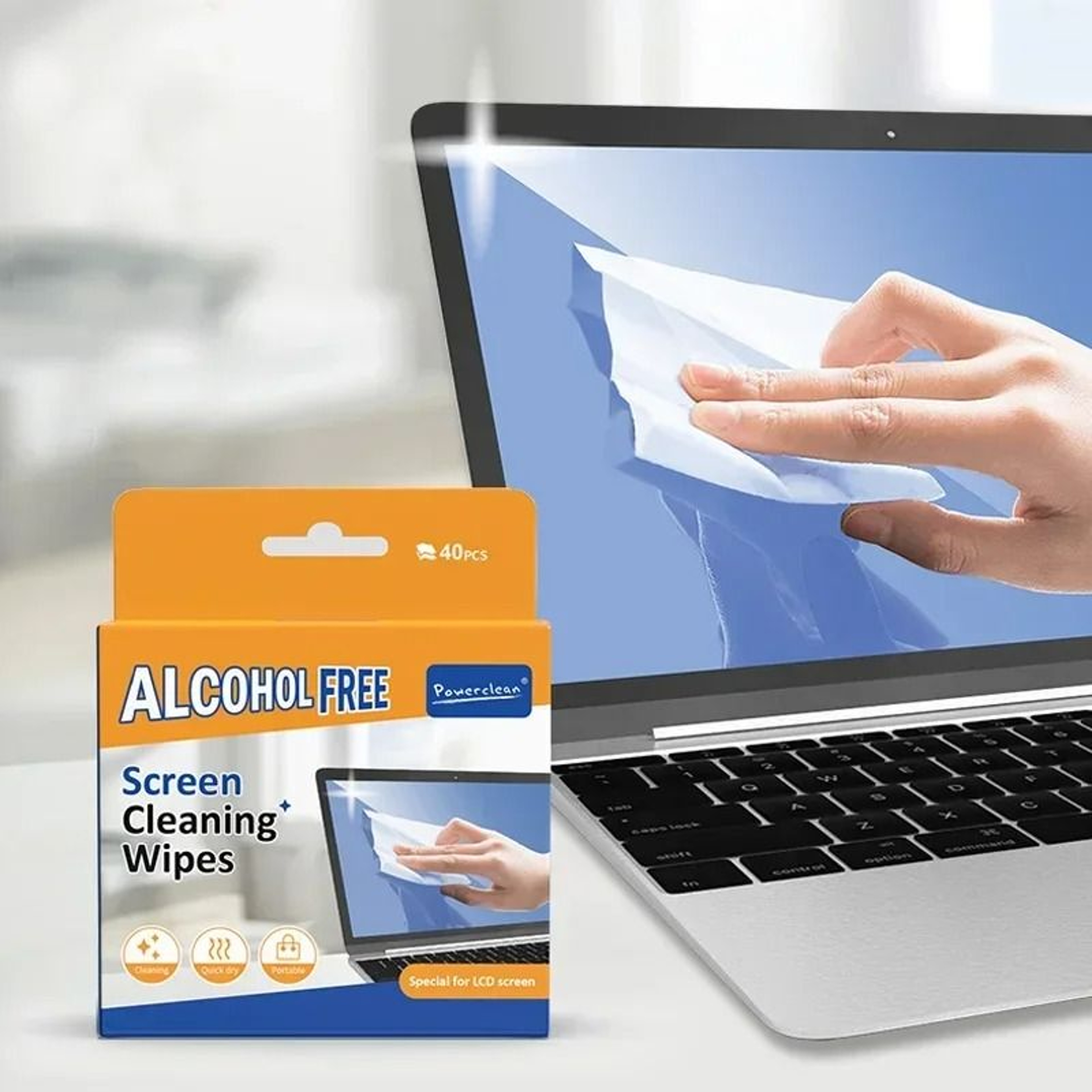 Screen Cleaning Wipes For Phones Laptops Tablets TVs And Monitors 40 Pack 1