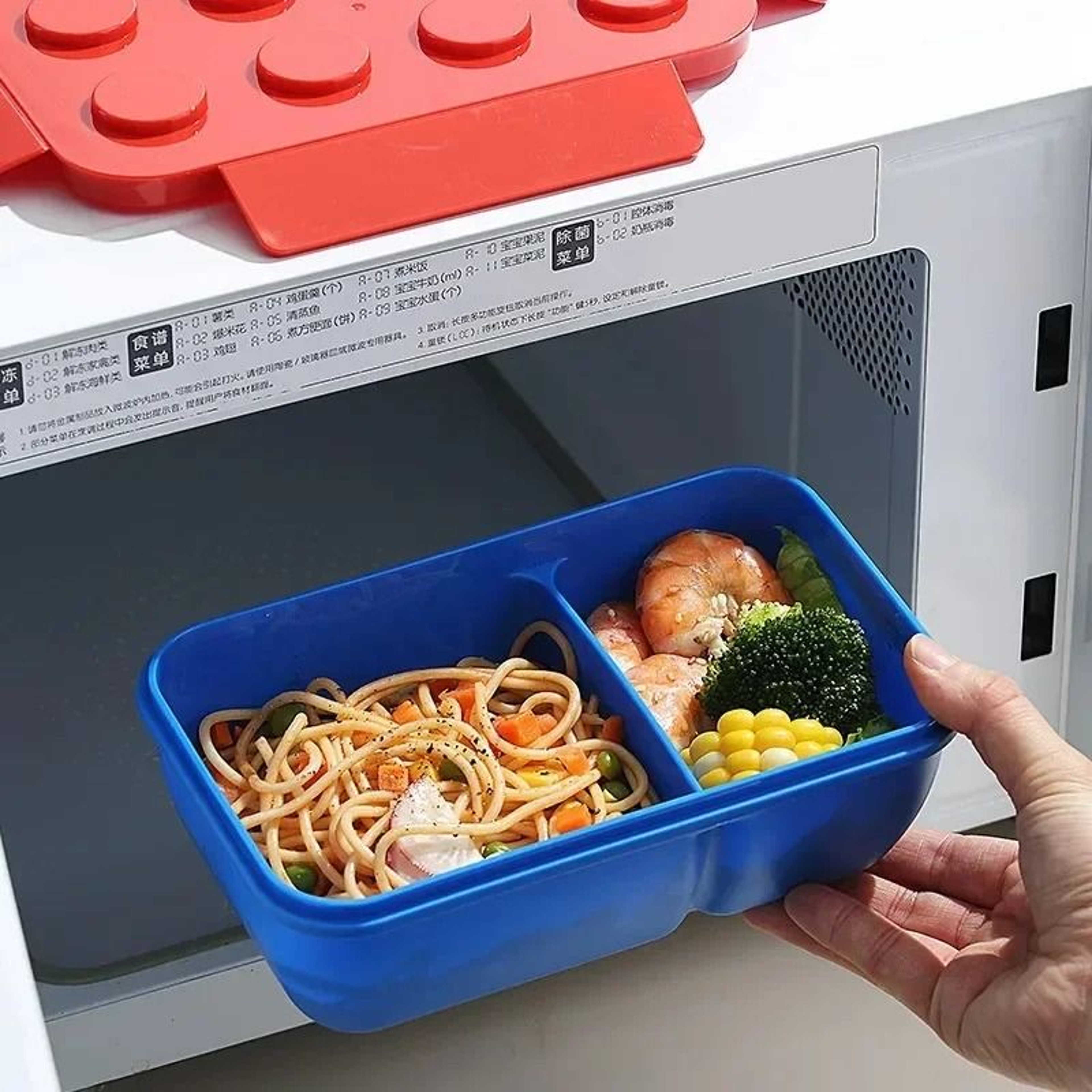 Creative Building Block Lunch Box Bento Container For Kids And Students 3