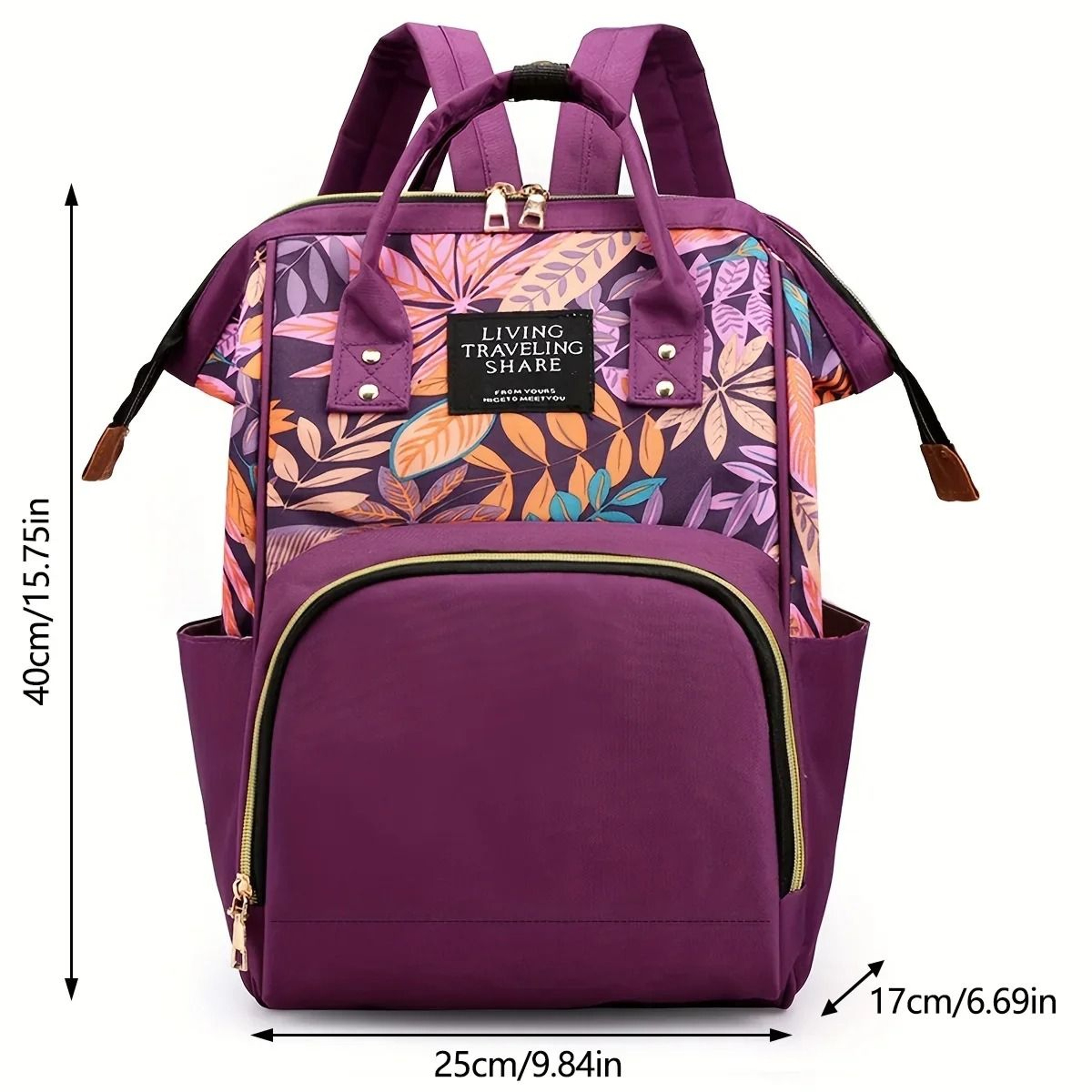 Large Capacity Nylon Women Backpack For Work Travel And Baby Care 8