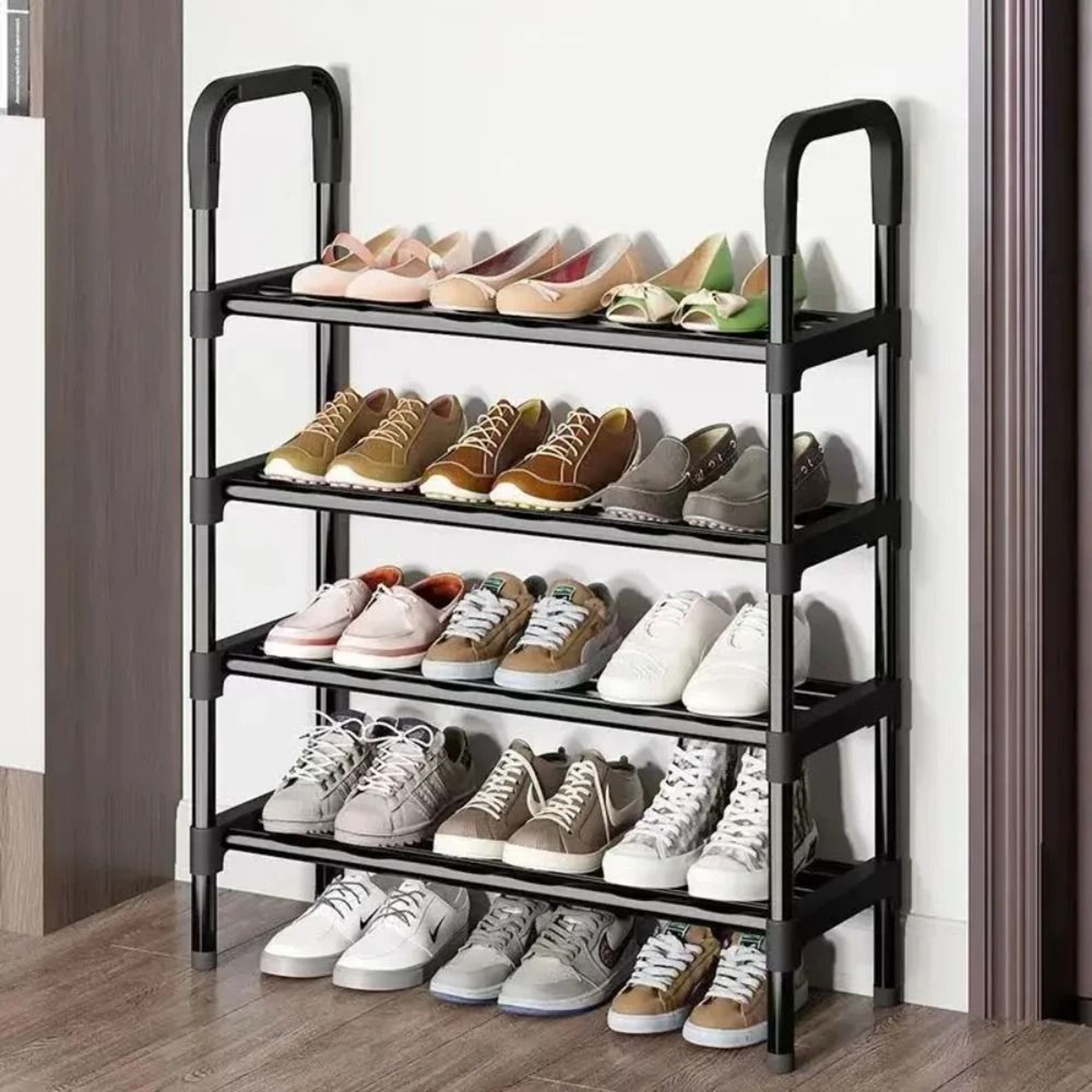 Multilayer Metal Shoe Rack Organizer For Entryway Bedroom Closet Storage 0