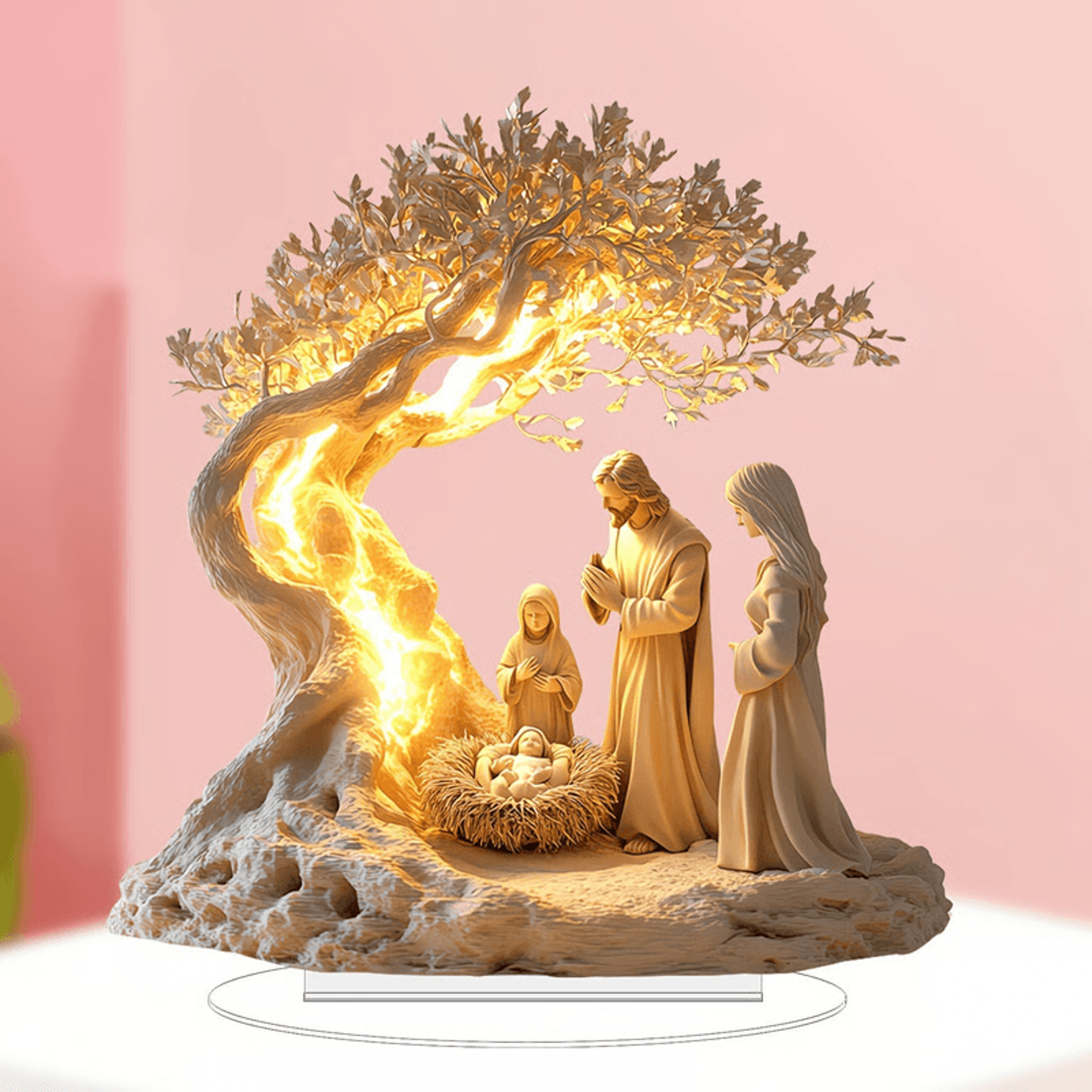 Peaceful Home Accent Jesus Ornament