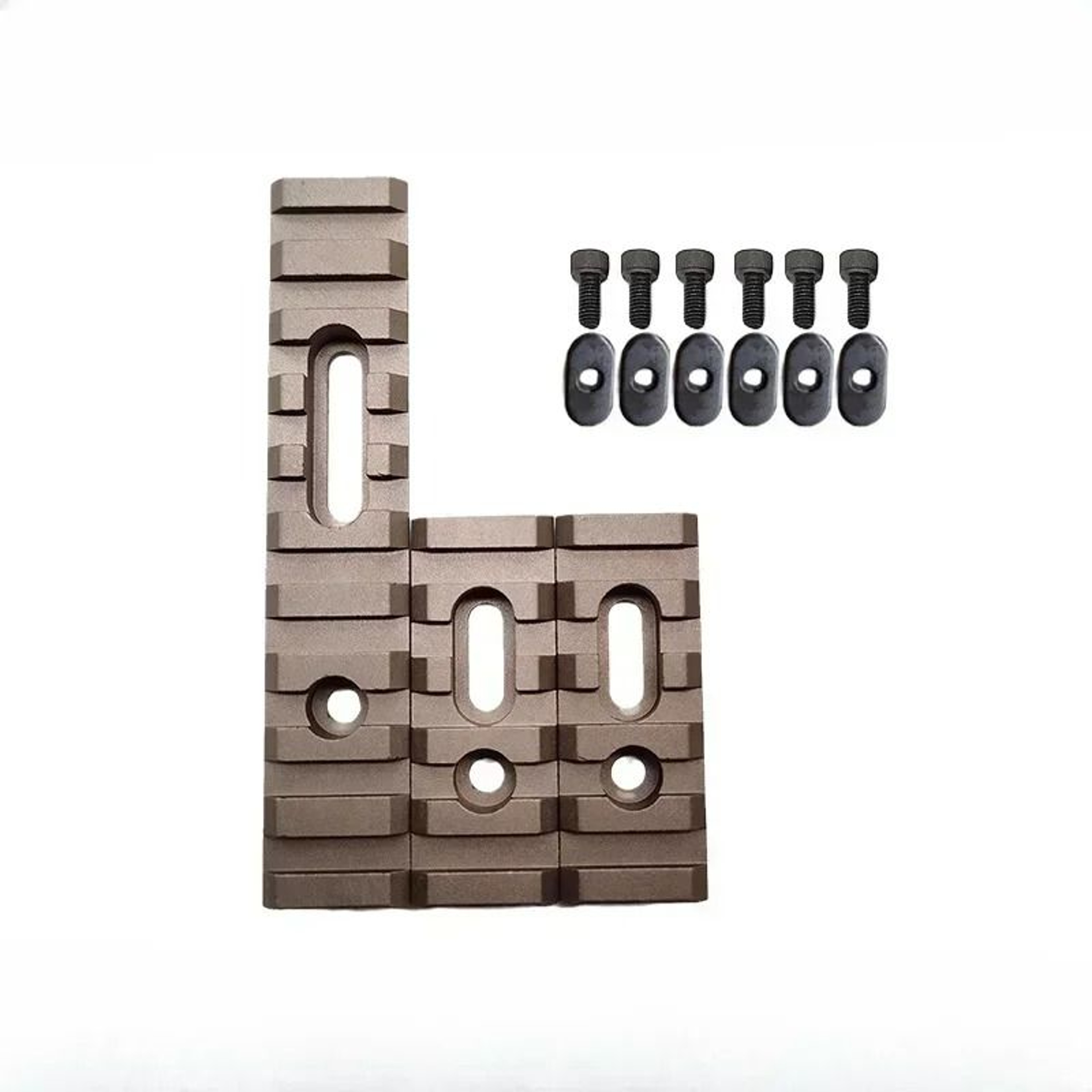 Aluminum Tactical Helmet Rail Mount Adapter Set For Picatinny MLOK And Keymod 7