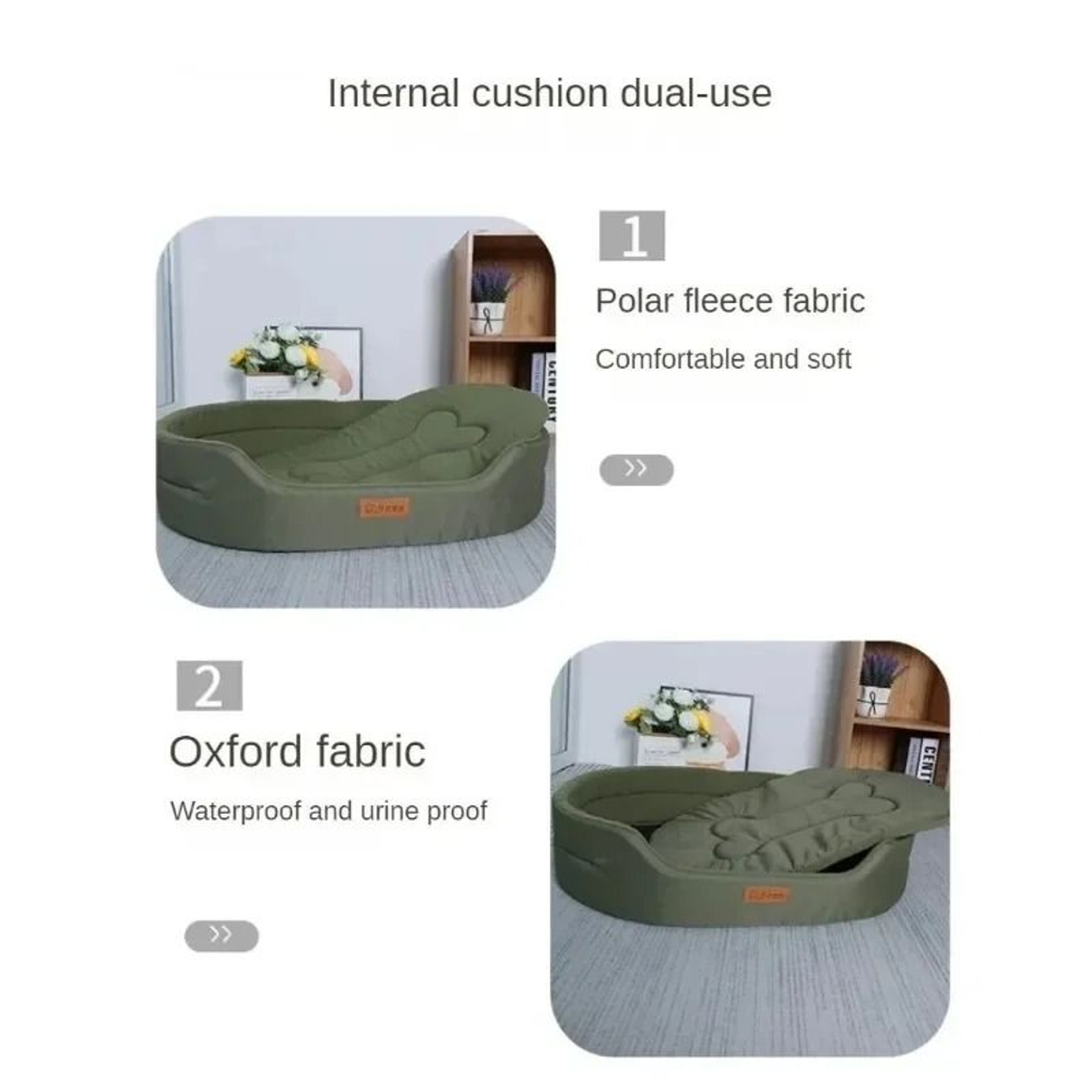 Waterproof Dog Bed Cushion Sofa Style Pet Sleeping Mat For Small Medium And Large Dogs 5