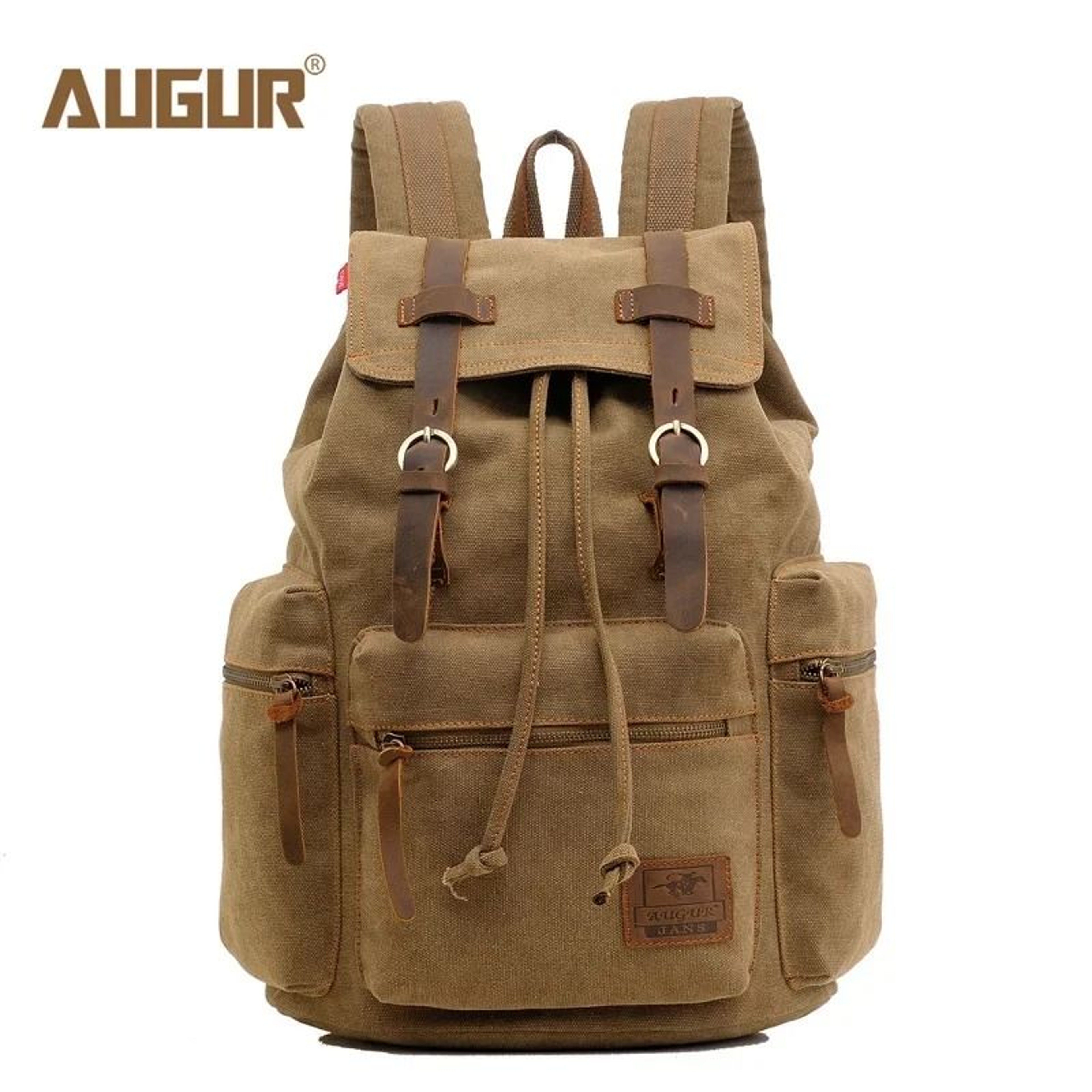 Vintage Canvas Laptop Backpack Large Capacity Travel School Bag For Men 10