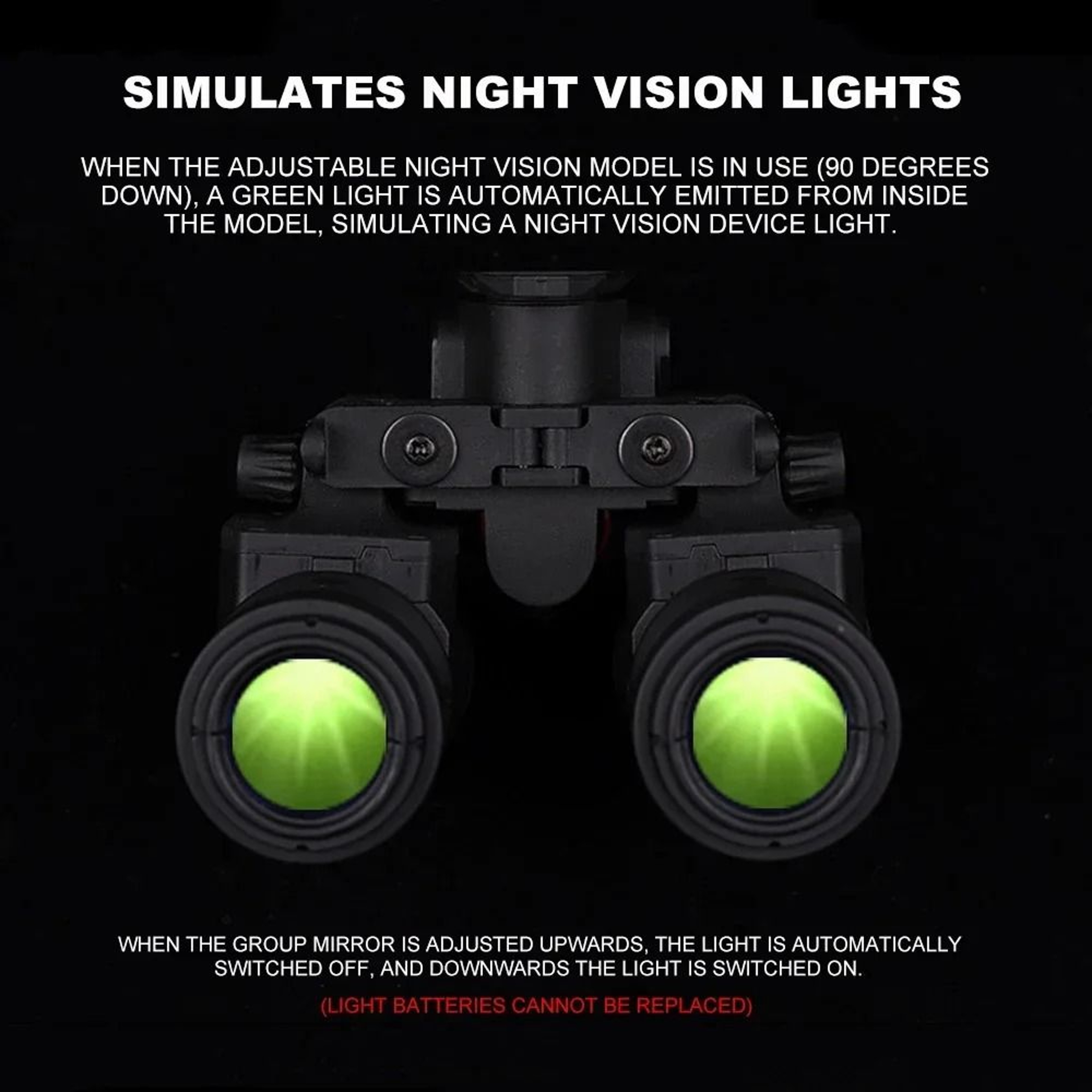AN PVS31 Dual Tube Night Vision Goggles Dummy Model Tactical Helmet Prop 0