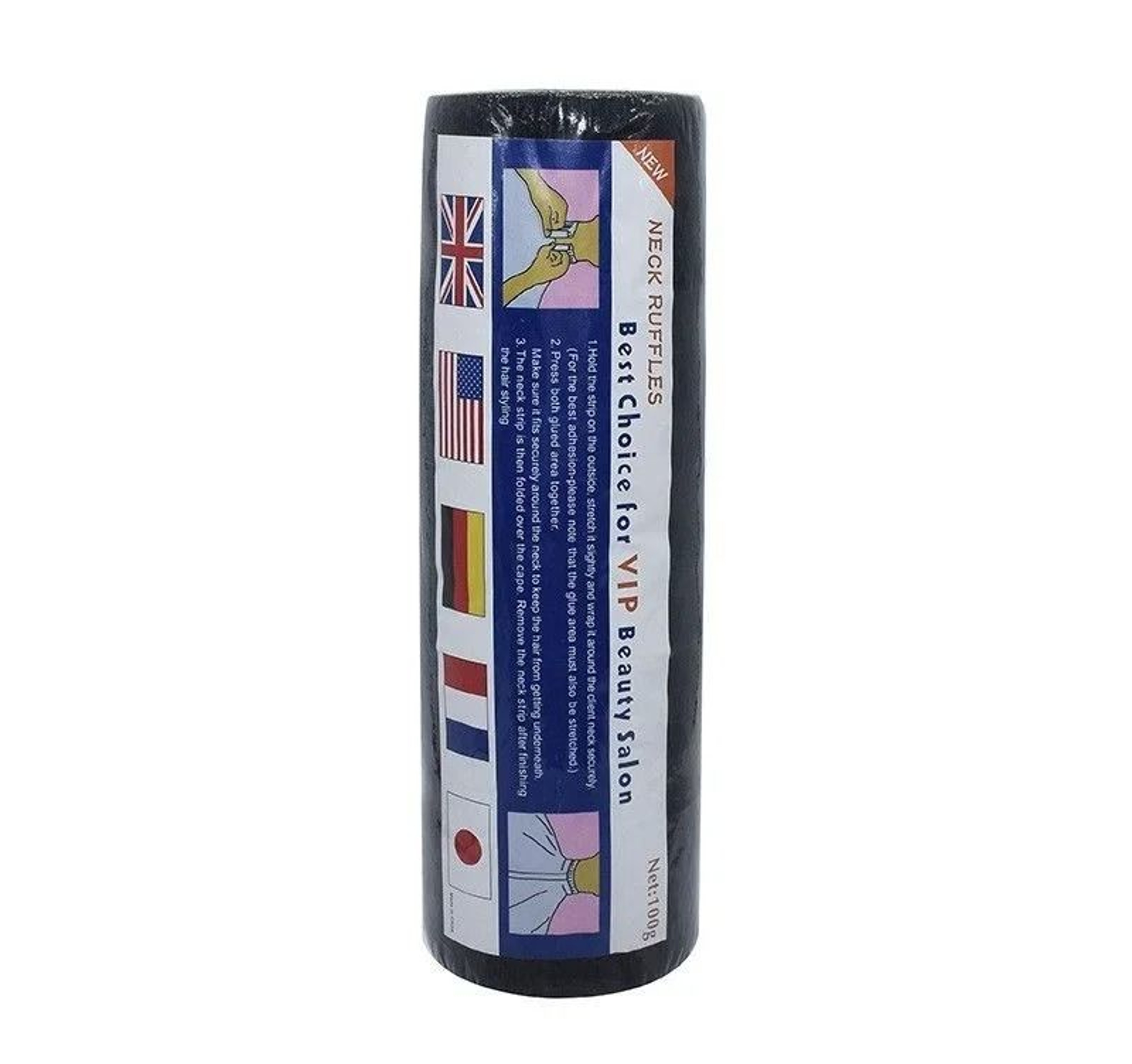 Disposable Barber Neck Paper Rolls Professional Salon Neck Strip Pack 10