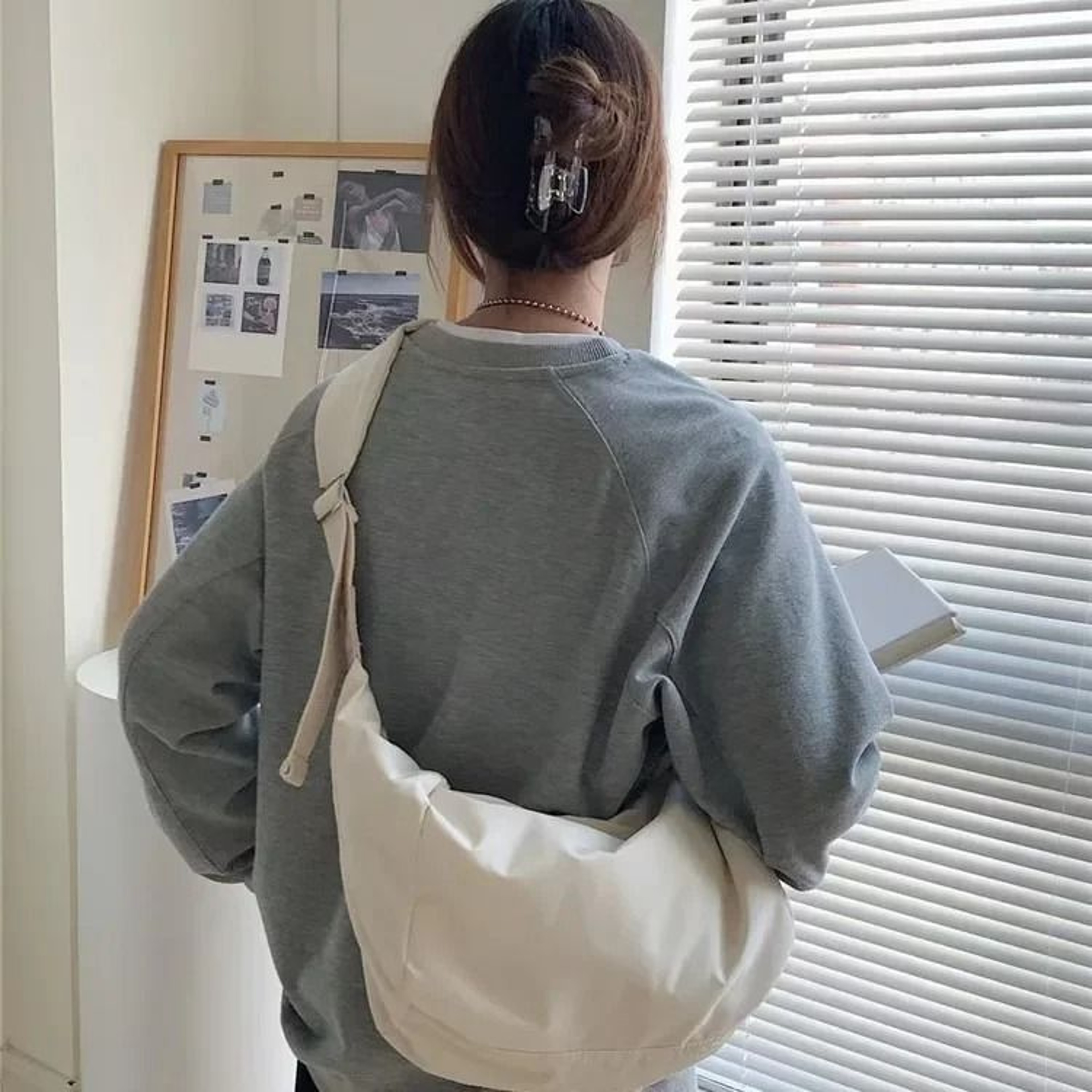 Large Capacity Nylon Crossbody Shoulder Bag Casual Dumpling Tote For Women 7