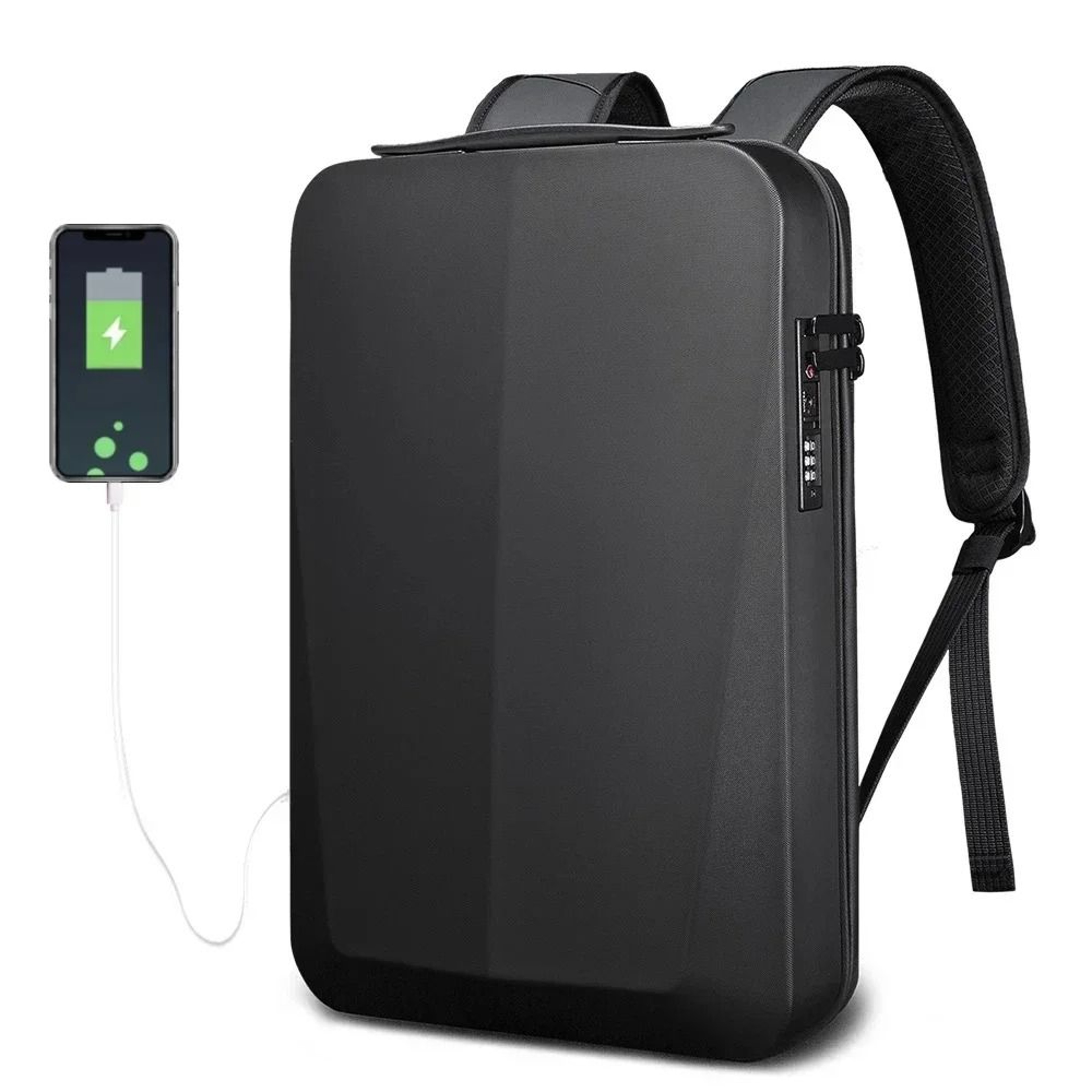 Hard Shell Waterproof Laptop Backpack Large Capacity Business Travel Backpack For Men 5