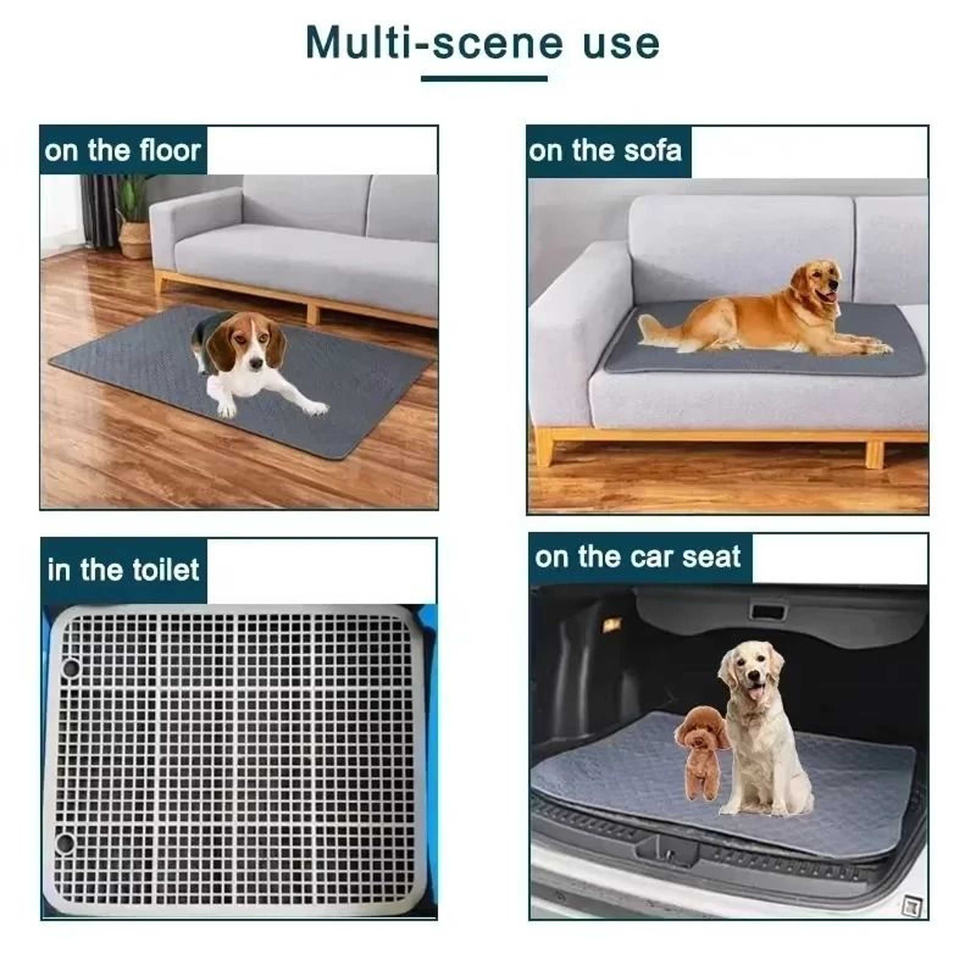 Reusable Washable Dog Pee Pad Waterproof Absorbent Training Mat For Pets 1