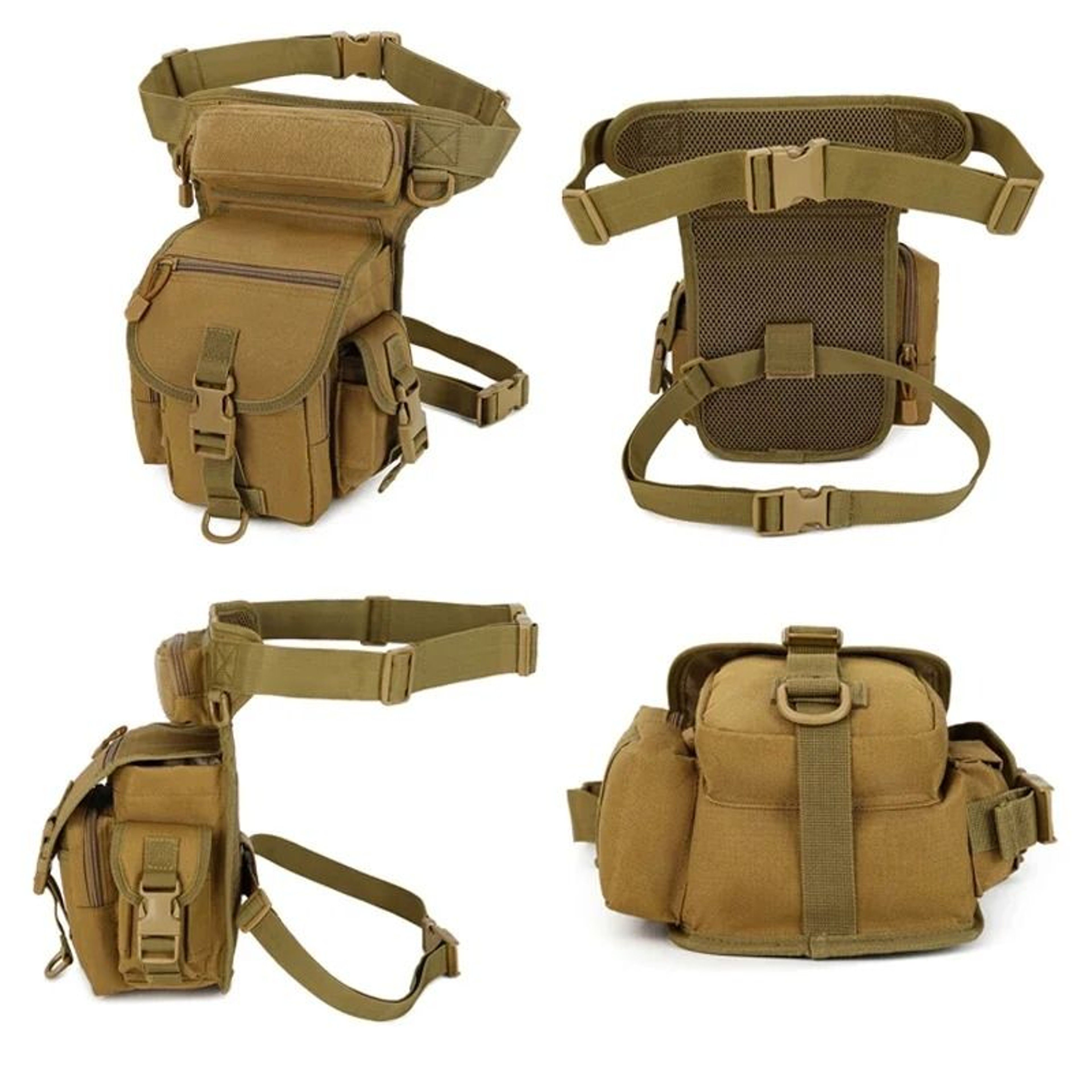 Nylon Tactical Drop Leg Bag Hiking Waist Pack For Men And Women Outdoor Sports 2