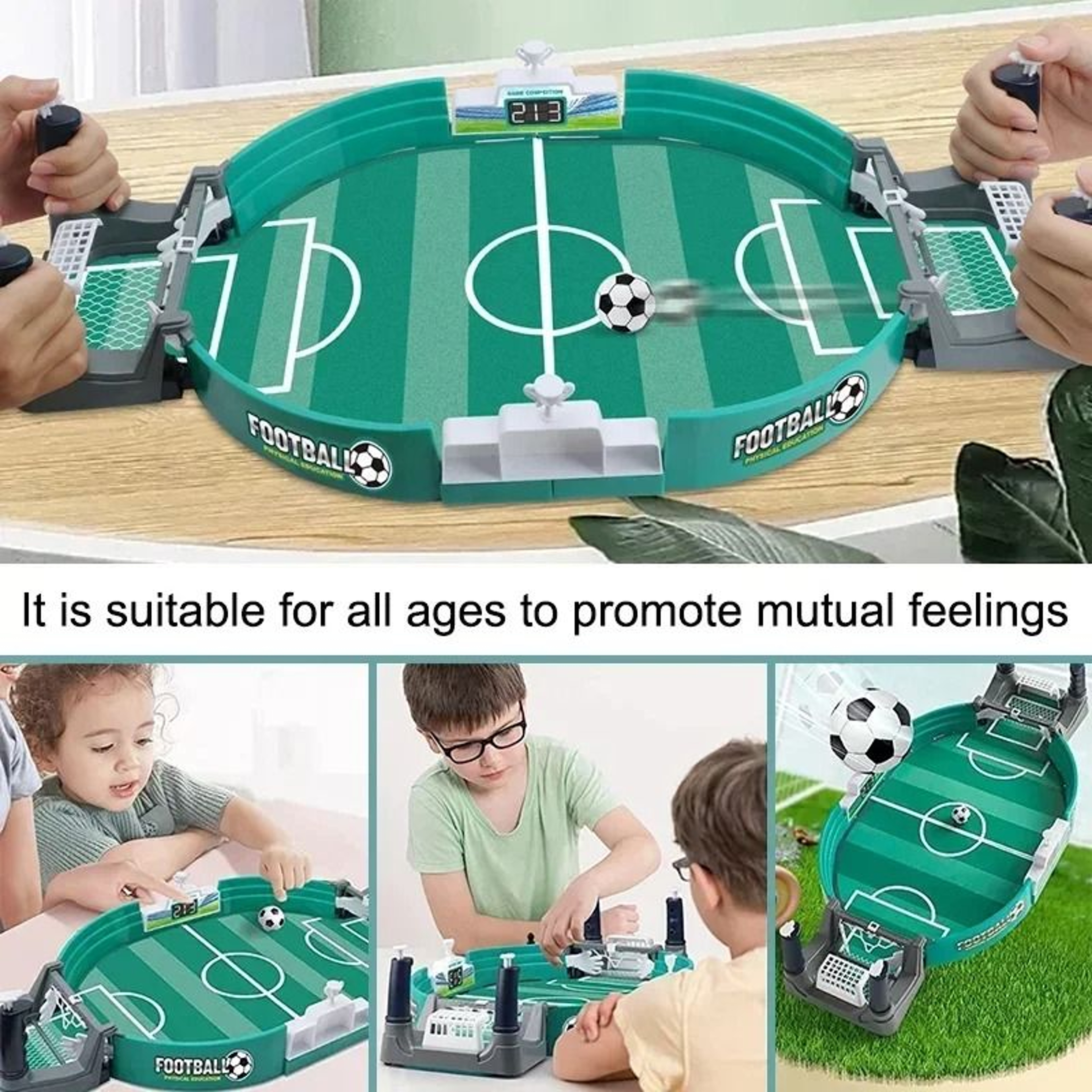 Mini Foosball Tabletop Soccer Game Board For Indoor Play 3