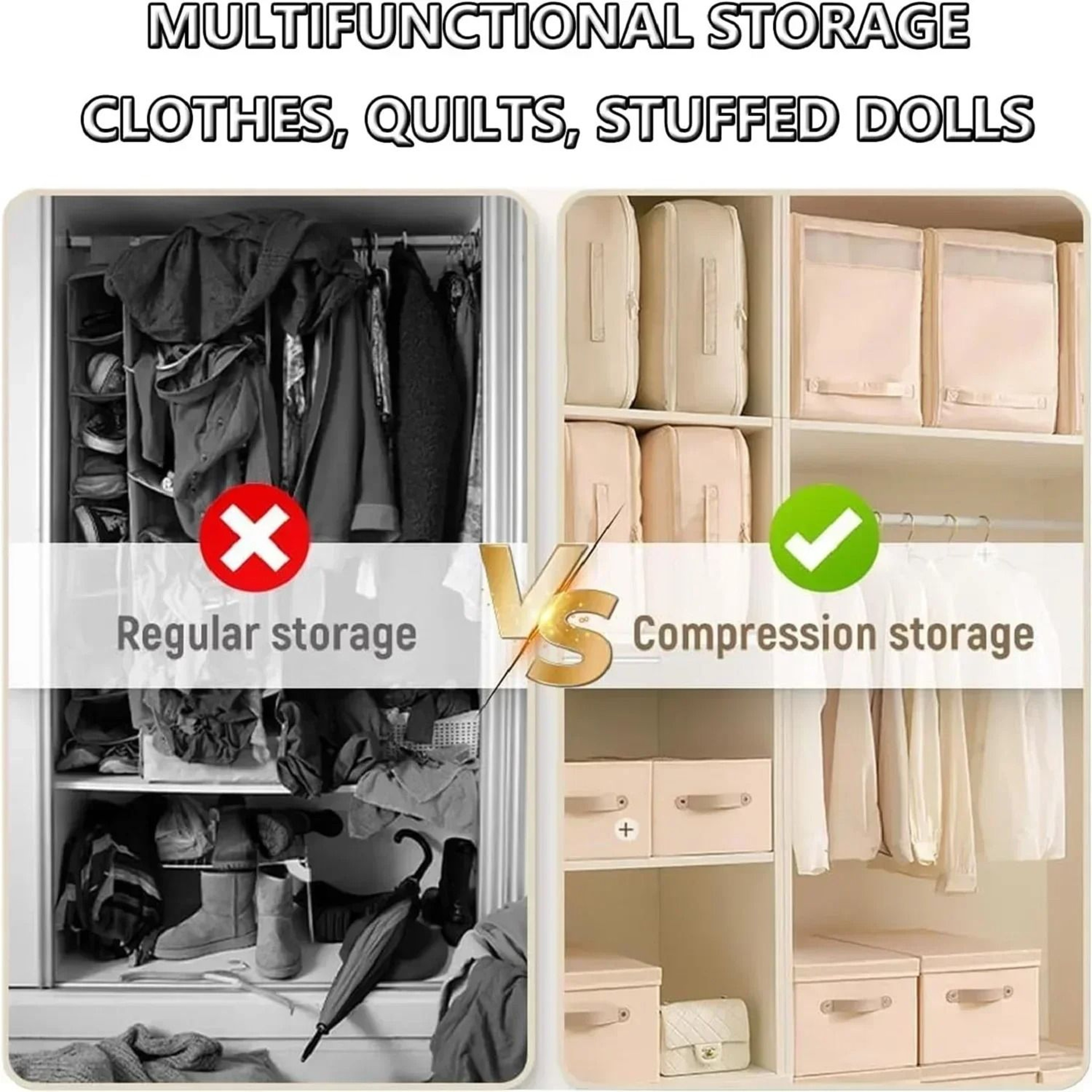Large Self Compression Storage Bags For Clothes And Quilts 5