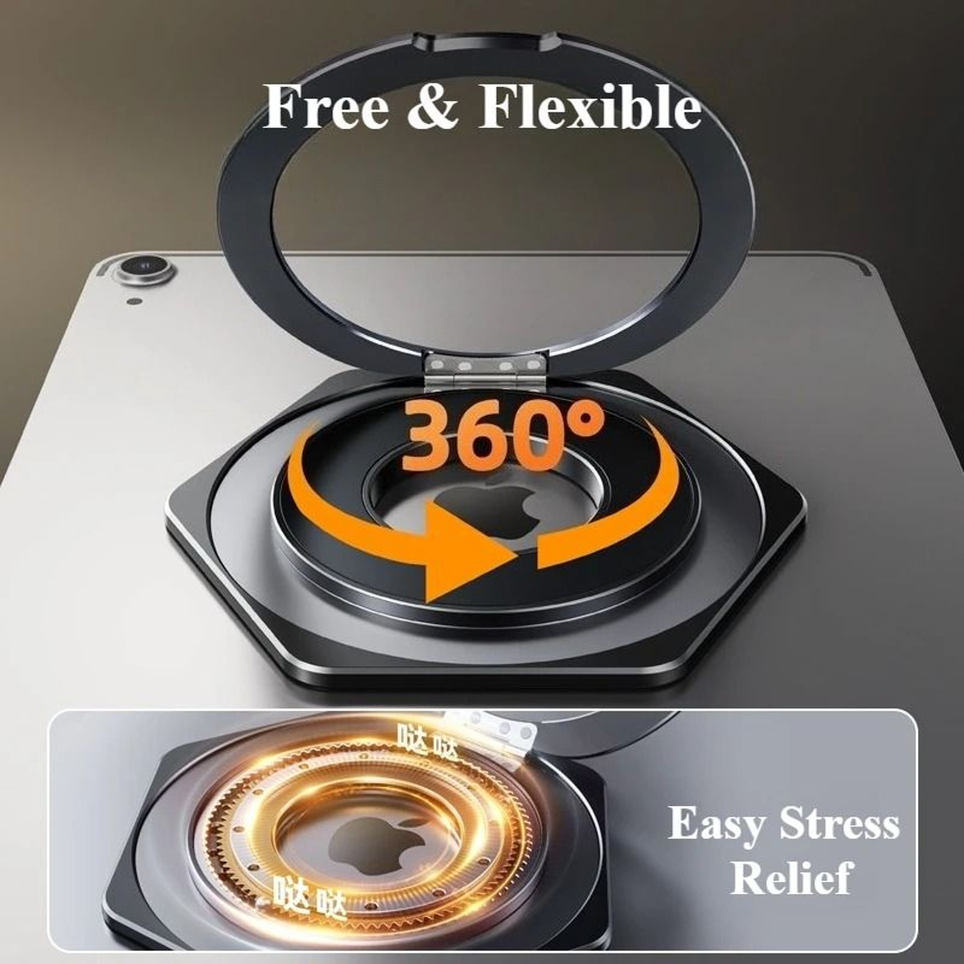 Magnetic Tablet Holder With 360 Rotatable Stand For IPad And Tablets 2