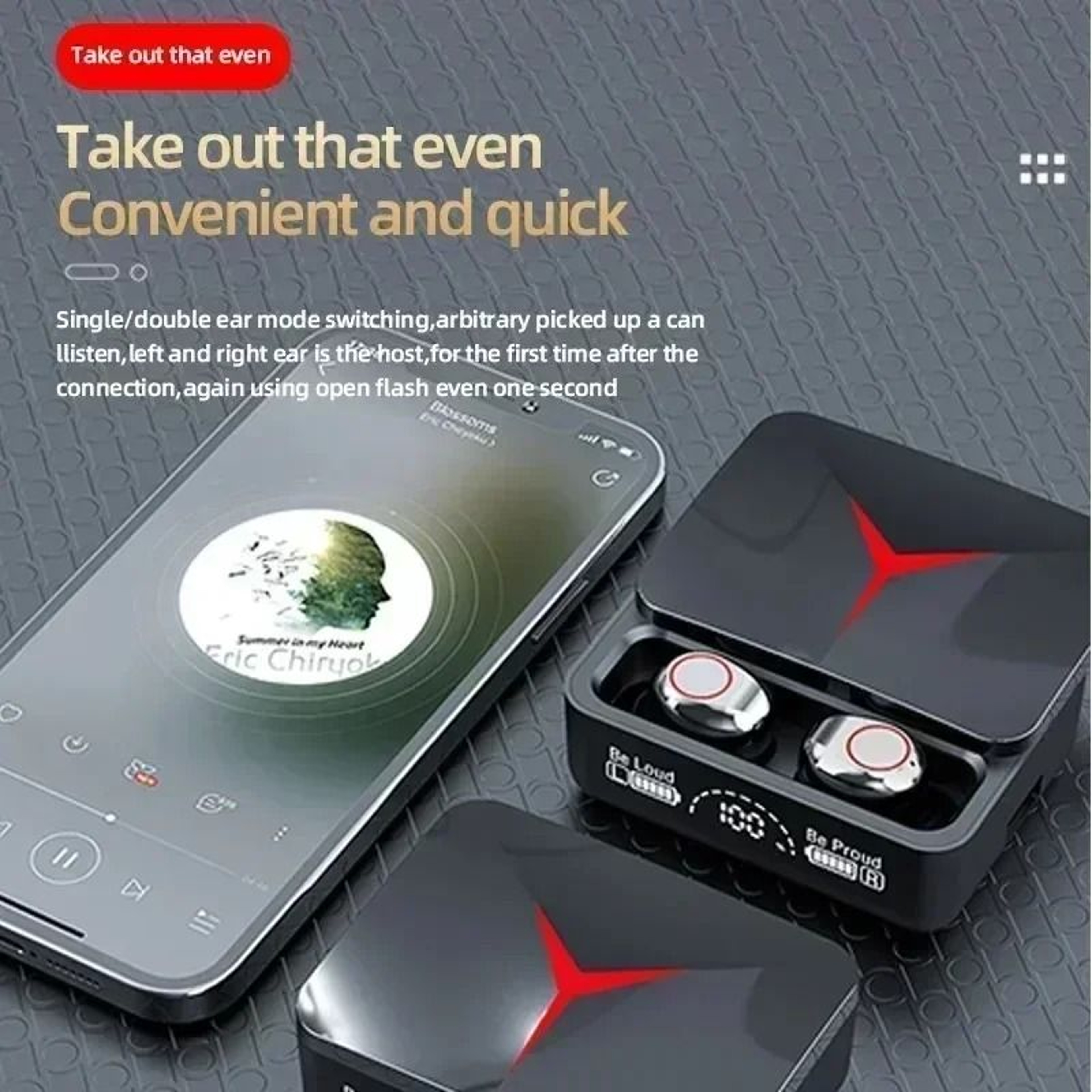 Wireless TWS Bluetooth Earbuds With Touch Control And HiFi Stereo Sport Gaming Headset 2