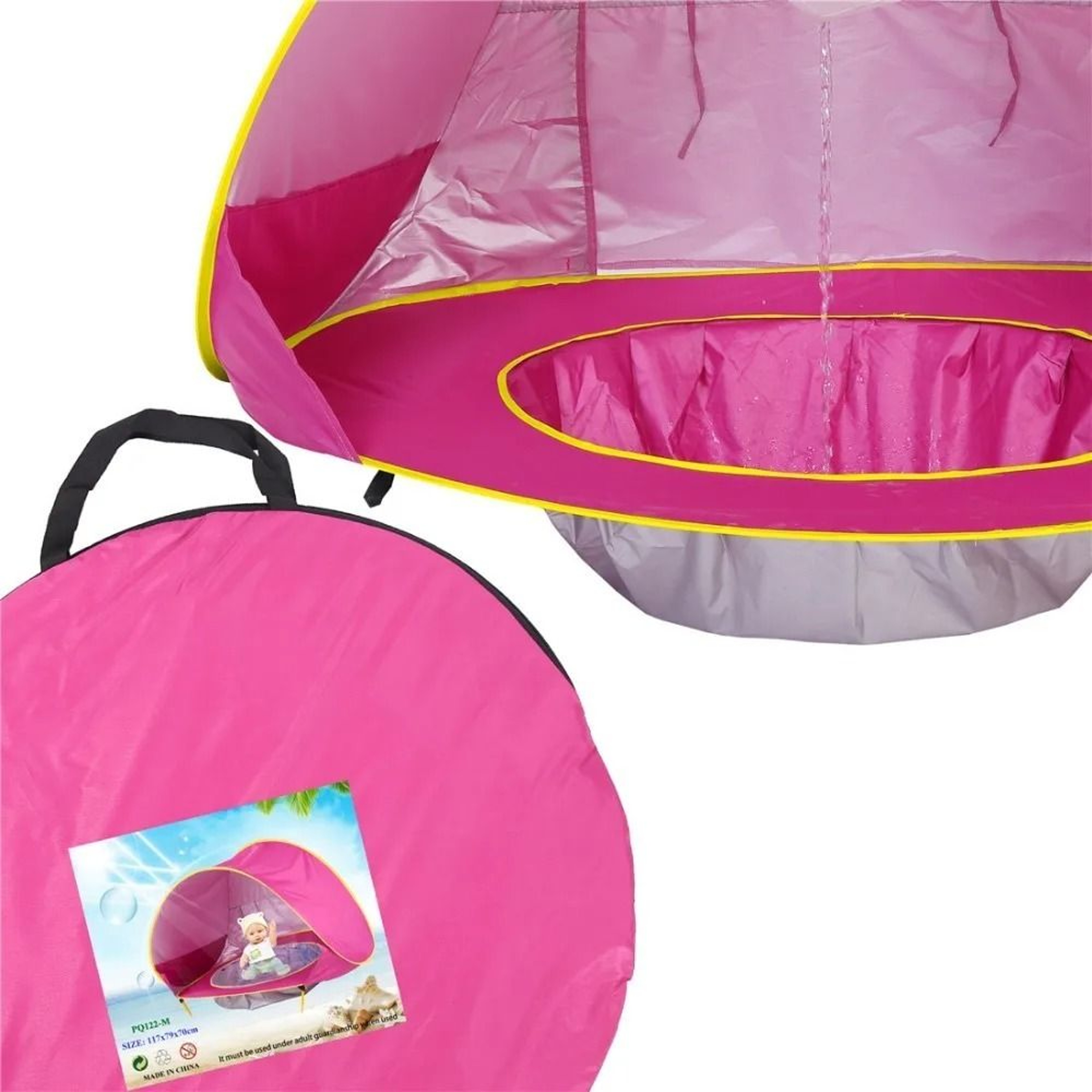 Baby Beach Tent Waterproof UV Protecting Sun Shelter With Pool For Outdoor Camping 3
