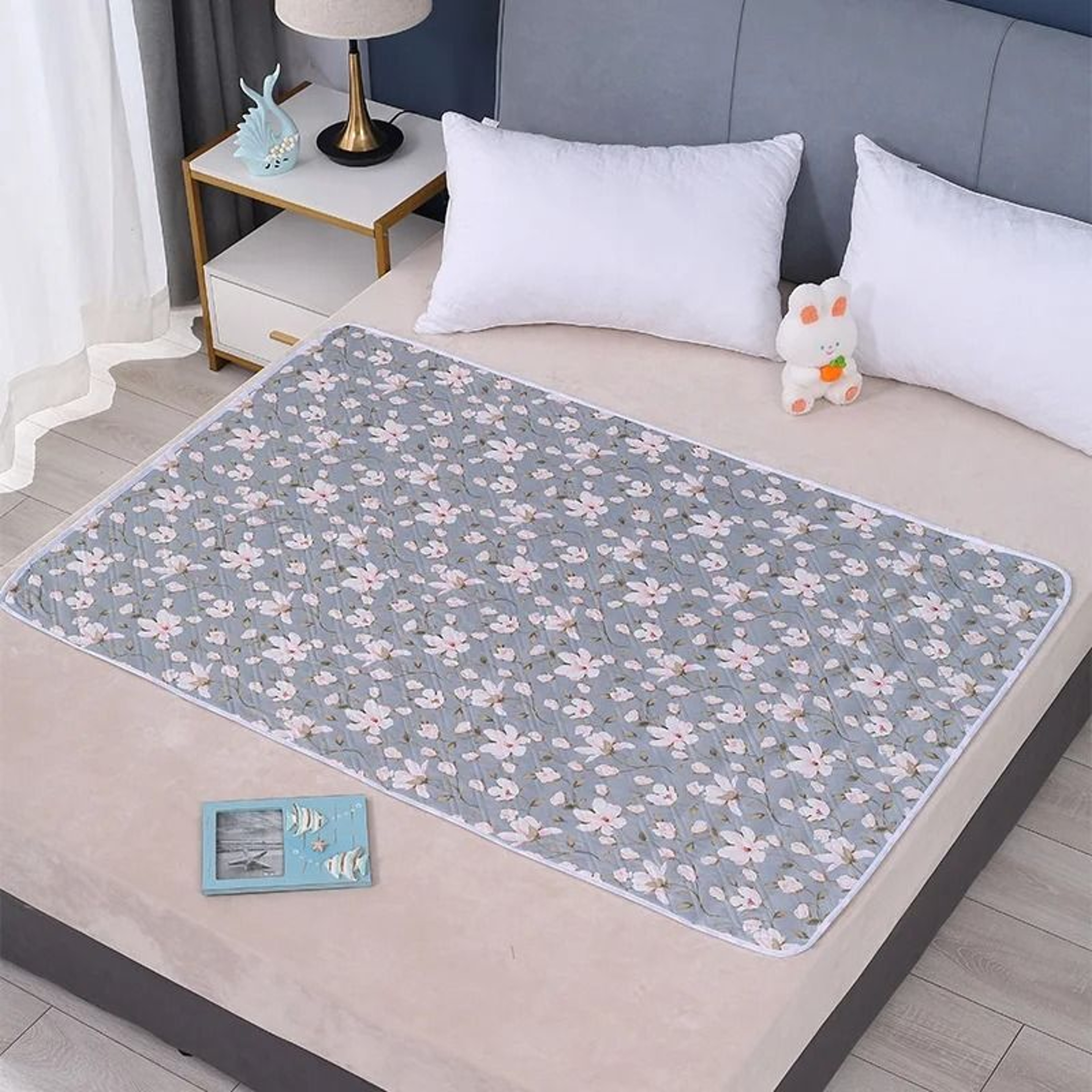 4 Layer Baby Changing Mats Waterproof Cartoon Washable Pad For Night And Menstrual Protection 12