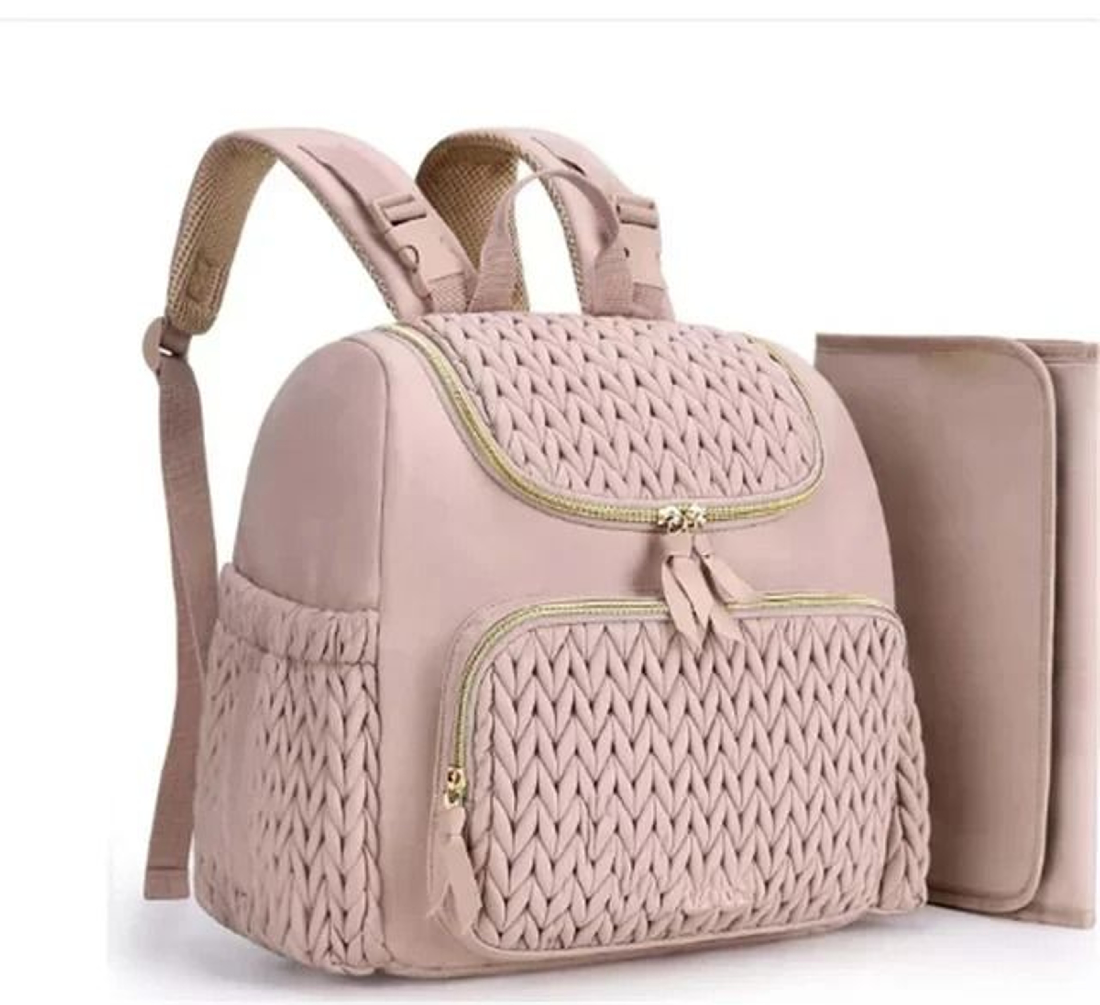 Large Capacity Organizer Mommy Bag For Baby Diapers Outdoor Stroller Hanging Bags 7