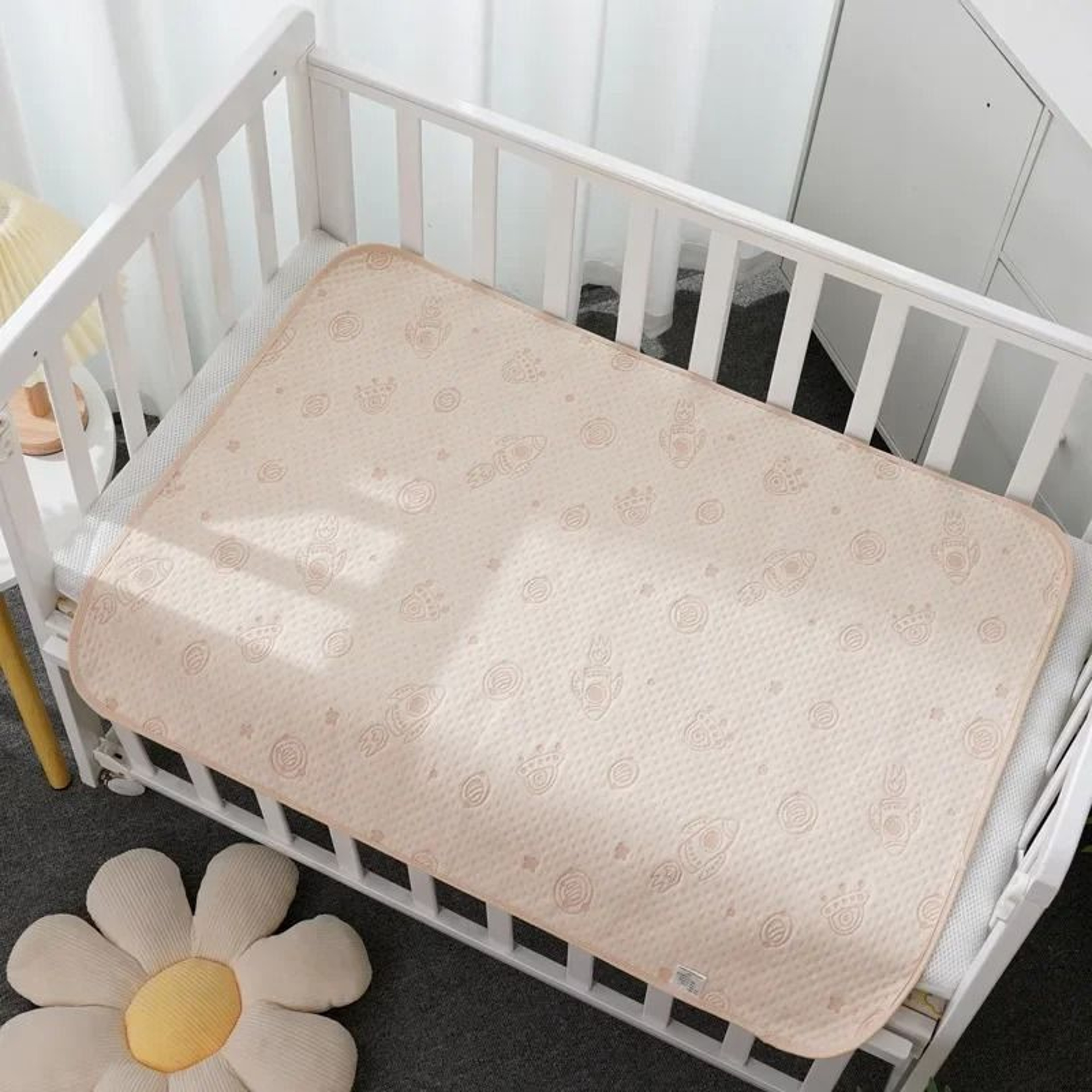 Diaper Changing Pad Waterproof Washable Reusable Cotton Nappy Mat For Newborn And Infant 6