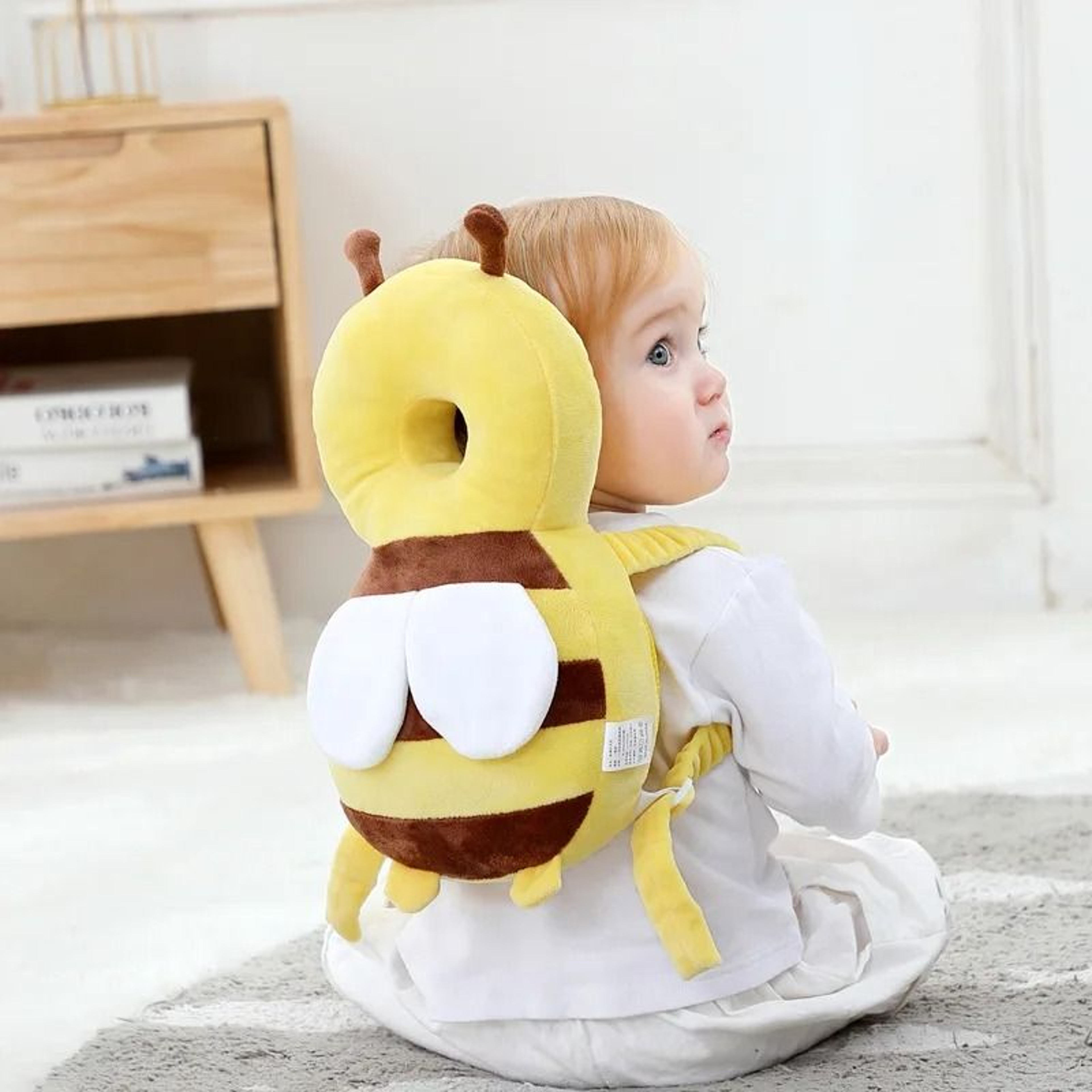 Breathable AntiFall Little Bee Baby Head Protection Pillow For Toddler Safety And Comfort 5