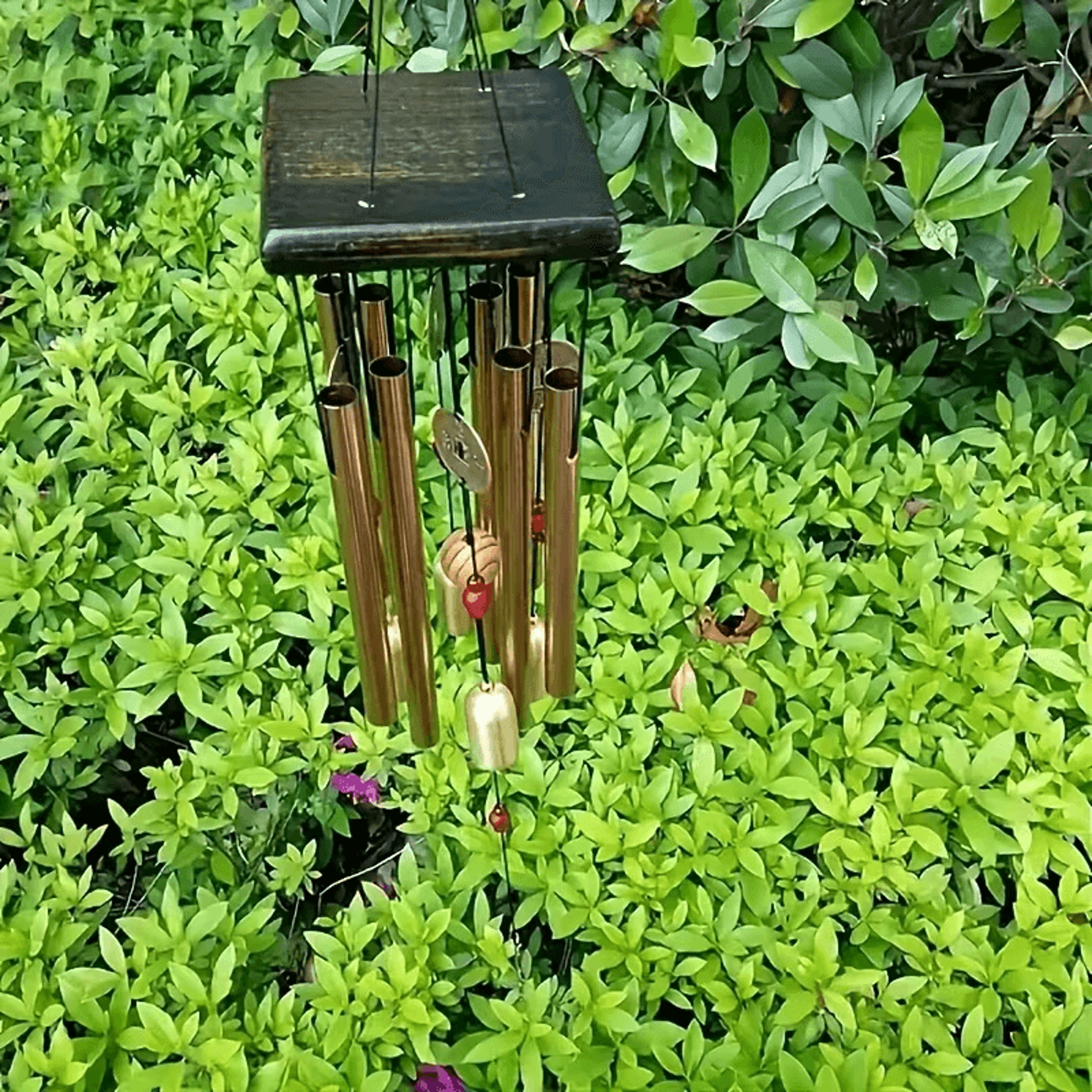 Metal garden chimes for serene outdoor space