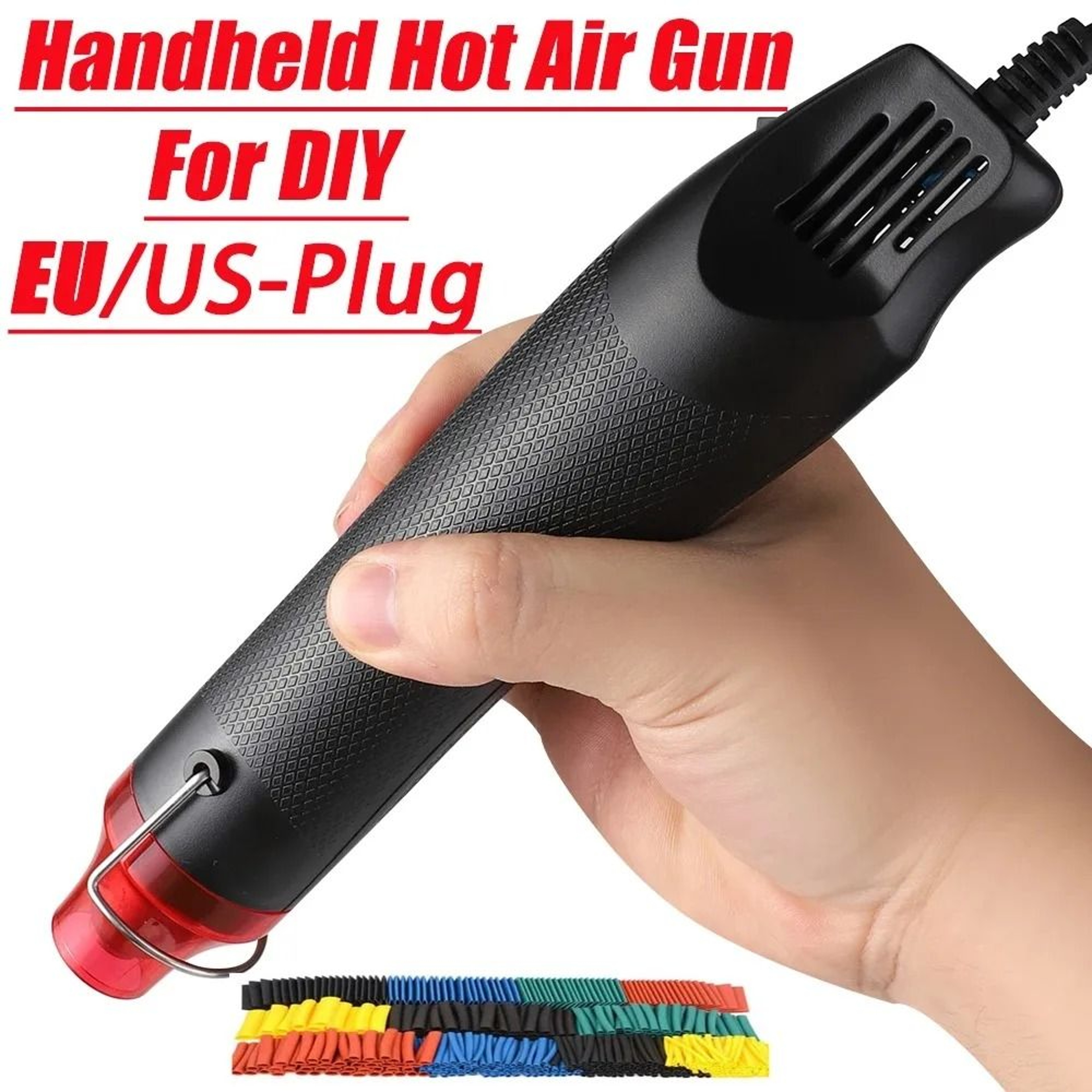 220V110V Mini Hot Air Gun DIY Tool With Supporting Seat For Crafts And Soldering 0