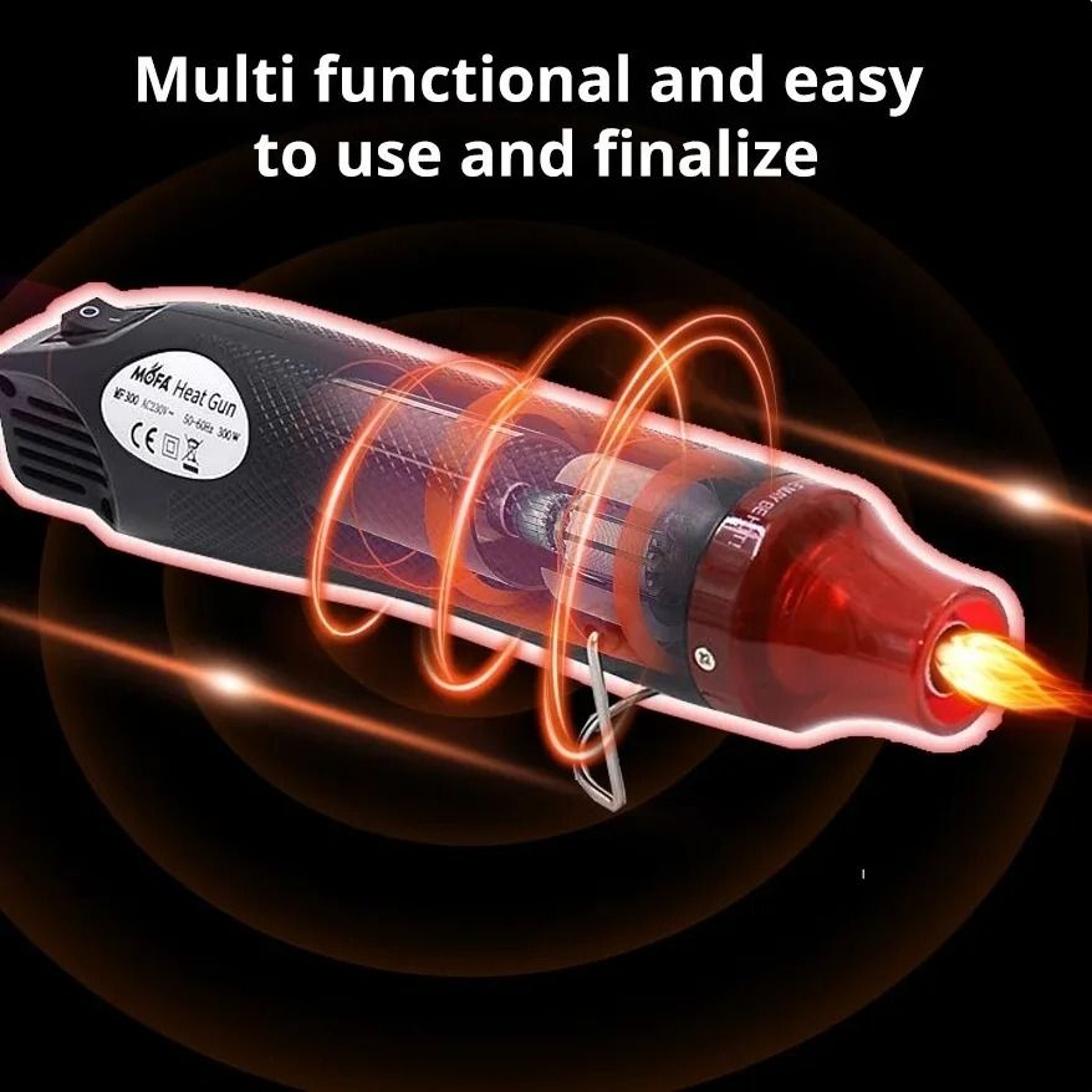 220V110V Mini Hot Air Gun DIY Tool With Supporting Seat For Crafts And Soldering 3