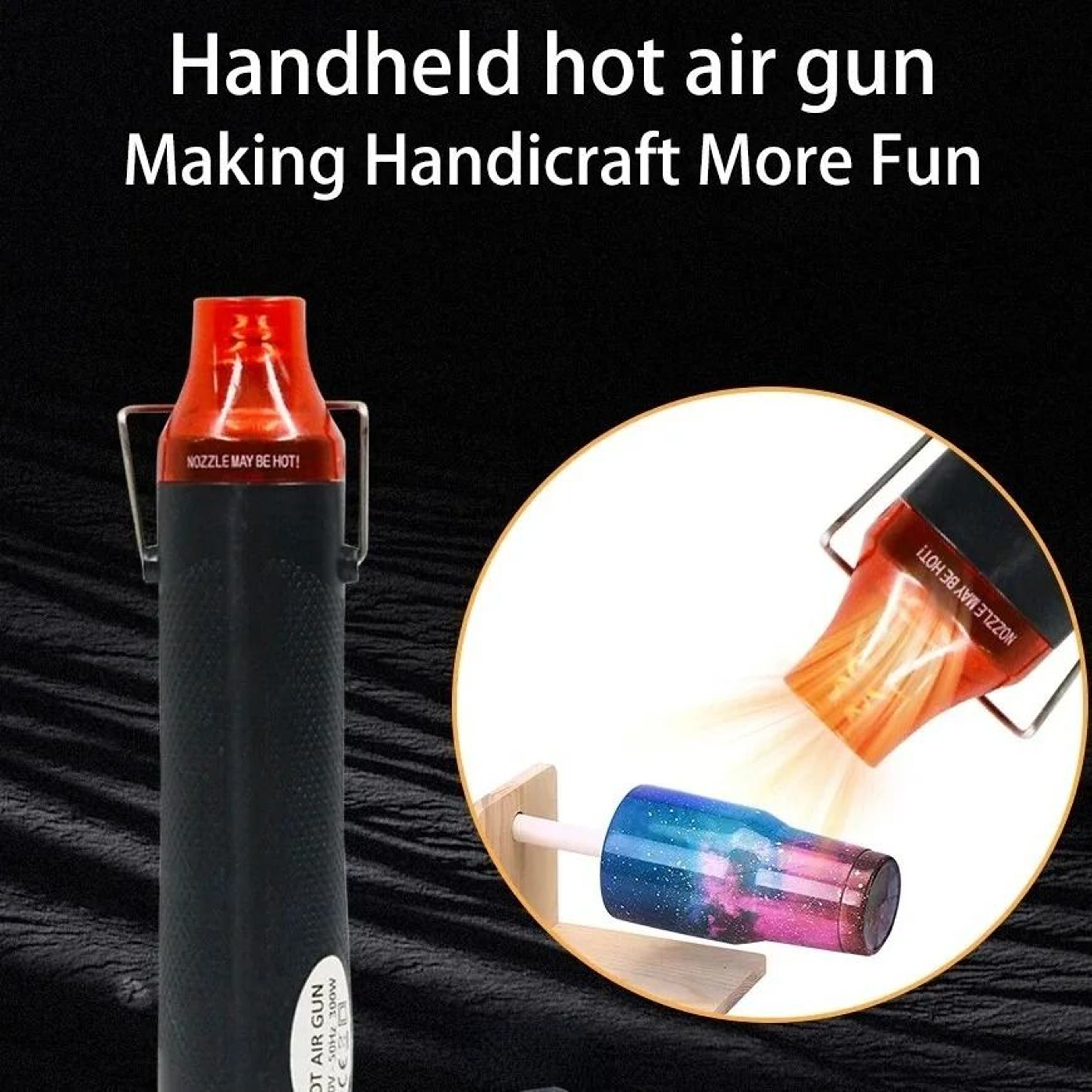 220V110V Mini Hot Air Gun DIY Tool With Supporting Seat For Crafts And Soldering 5