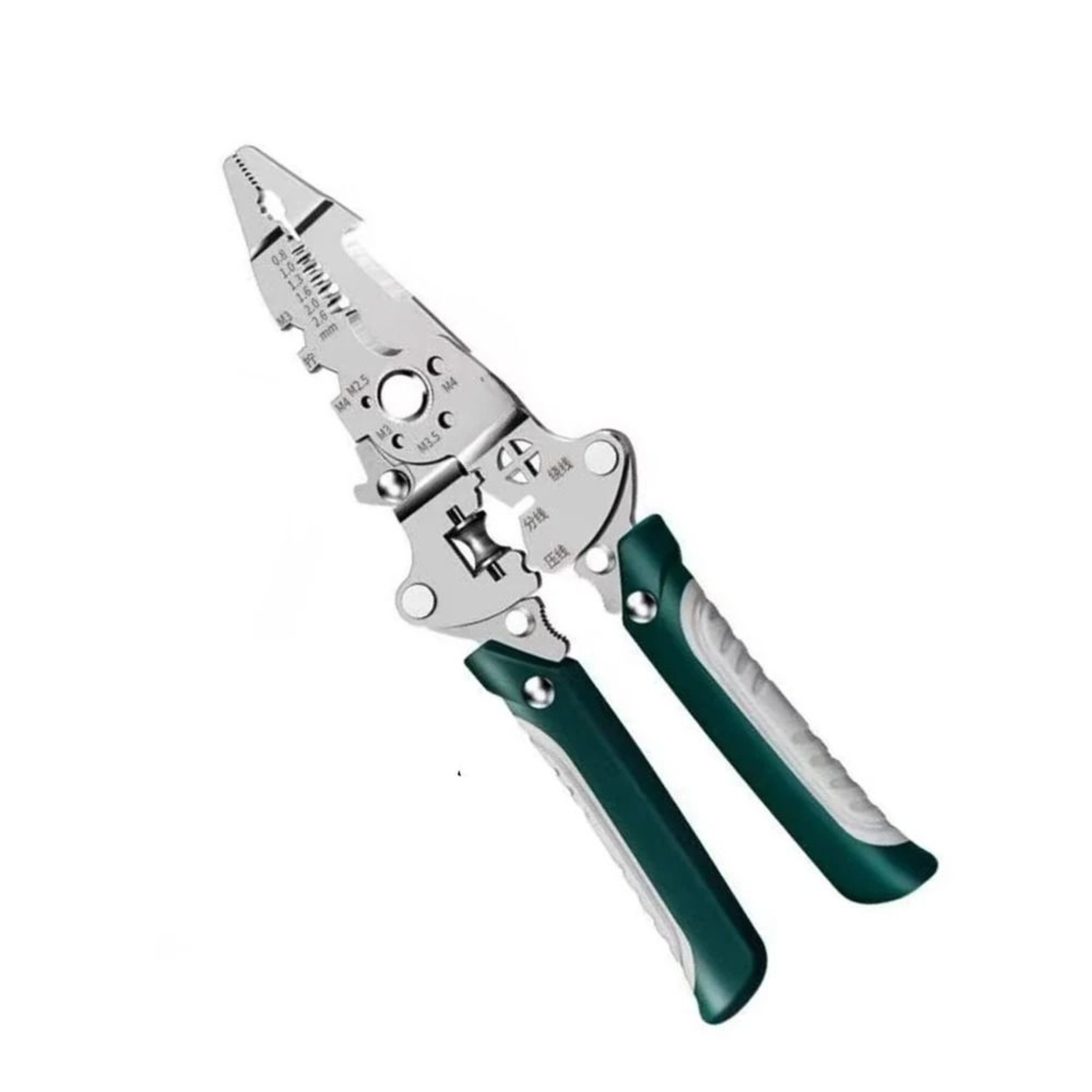 Multipurpose 420J2 Stainless Steel Wire Stripper Crimper And Cable Cutter Pliers 10