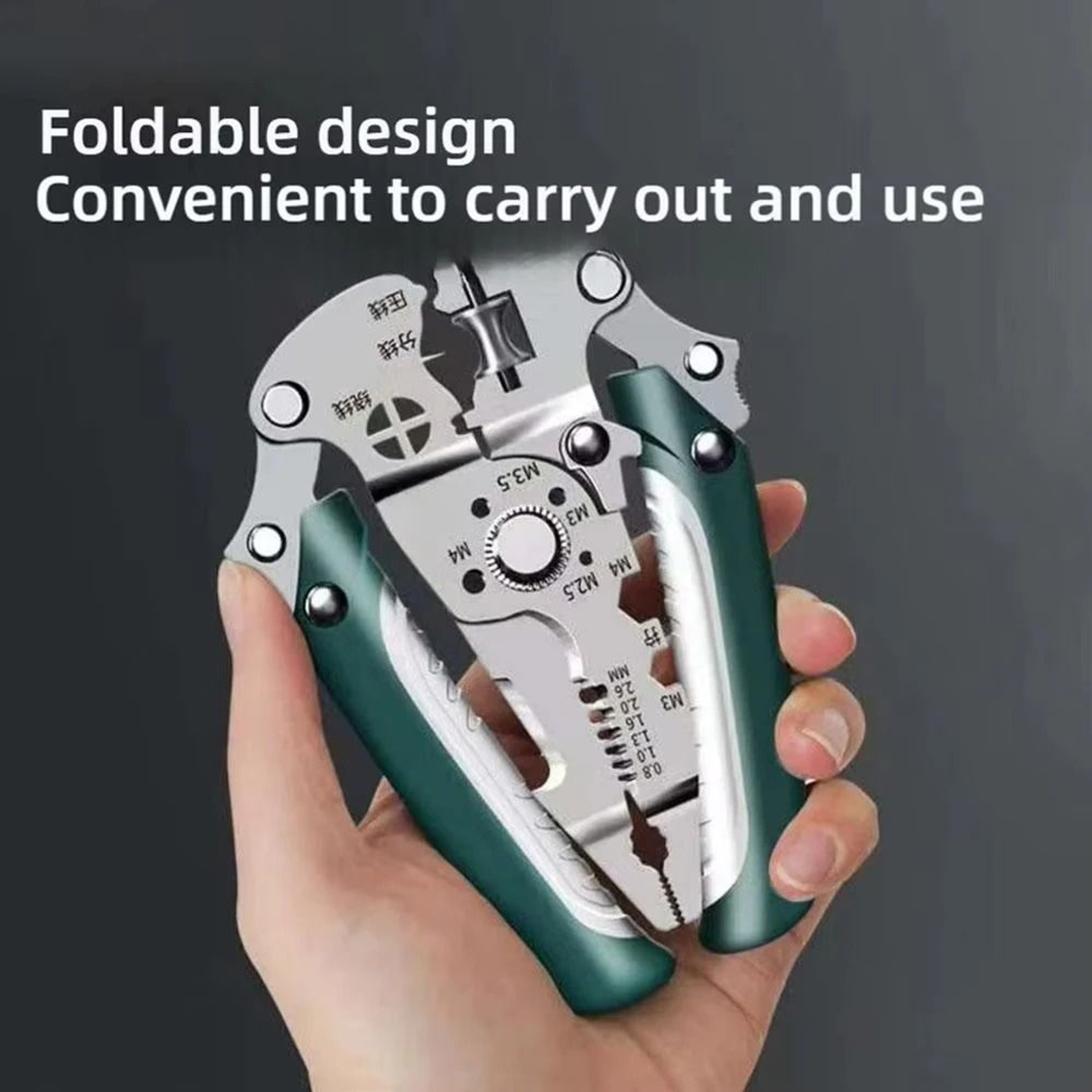 Multipurpose 420J2 Stainless Steel Wire Stripper Crimper And Cable Cutter Pliers 4