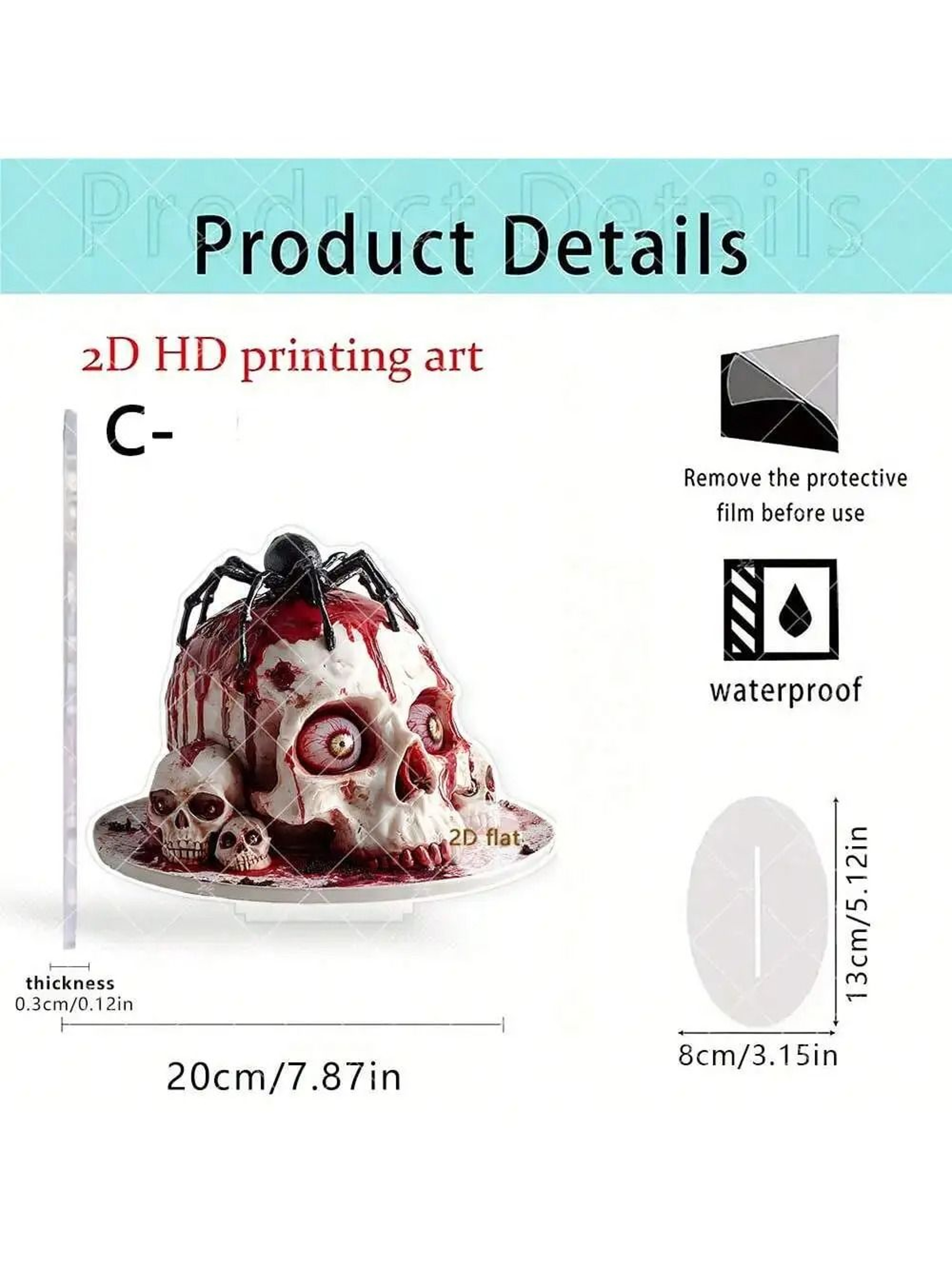 Skeleton Spider Terror Eye Desktop Ornament For Pallasara Terror Chamber Decoration 8