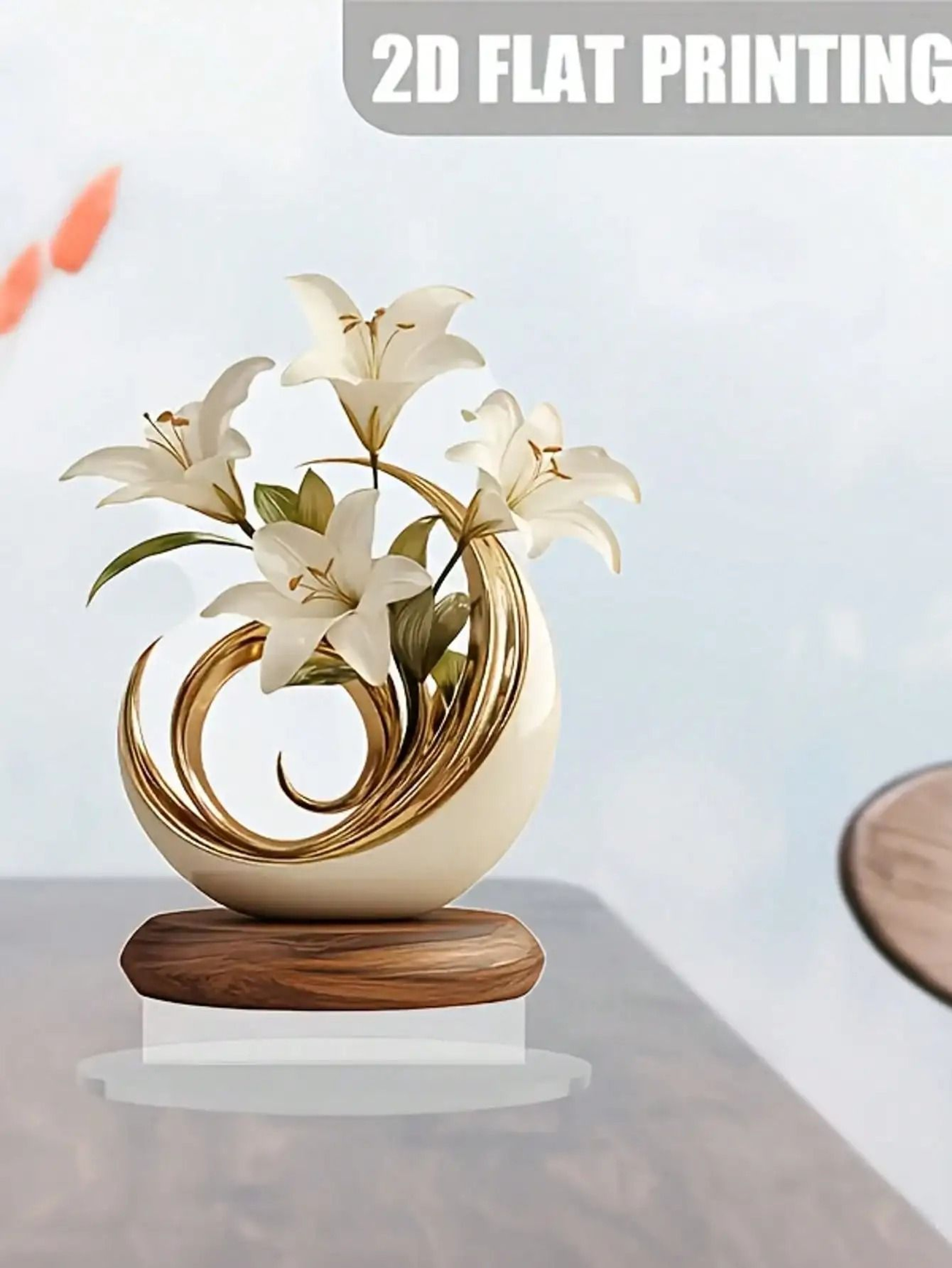 Table Flower Decoration Desktop Plaque For Living Room Bedroom And Office 6