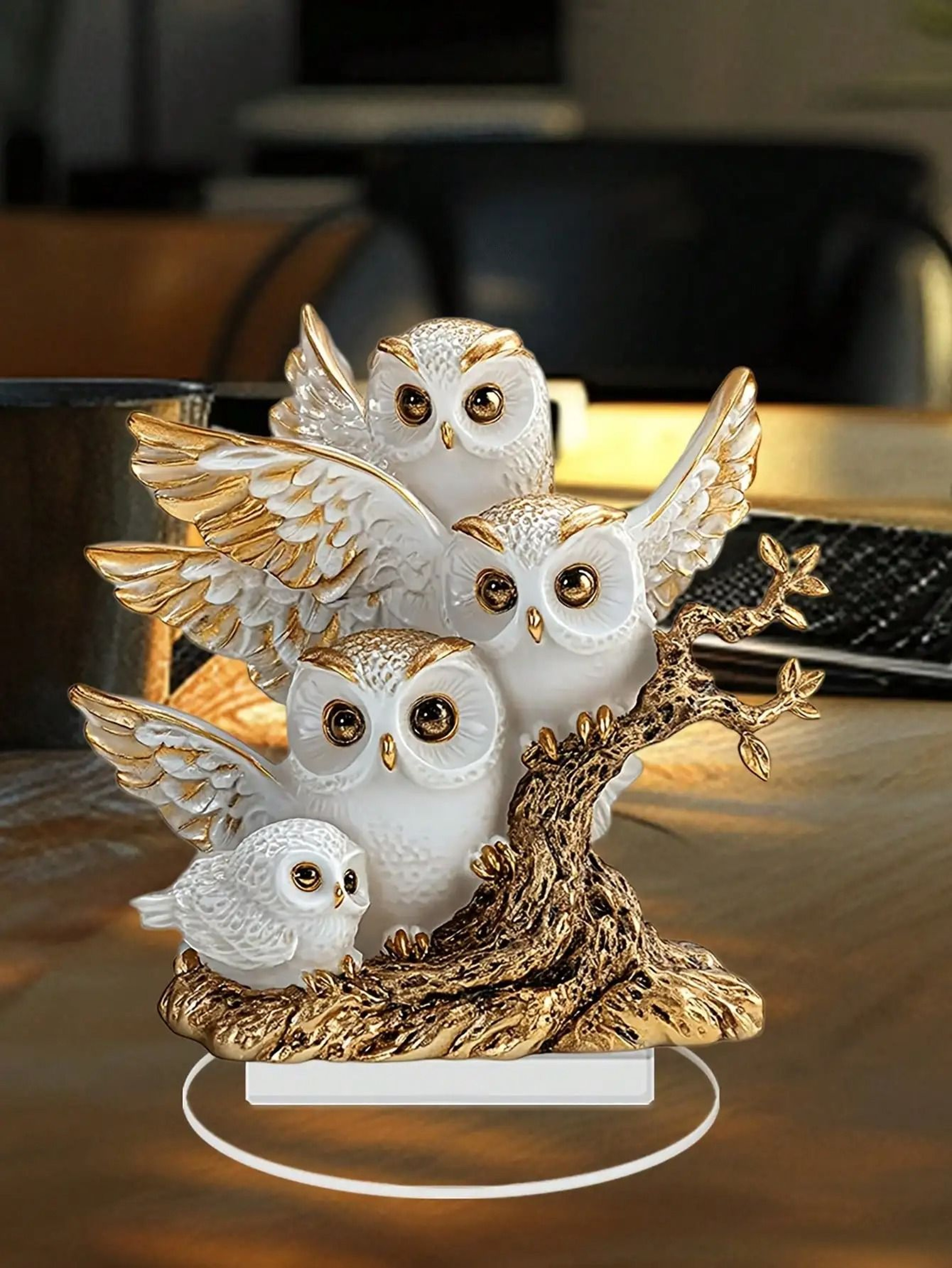 Owl Family Ornament Anime Themed Collectible Home And Office Decoration 3