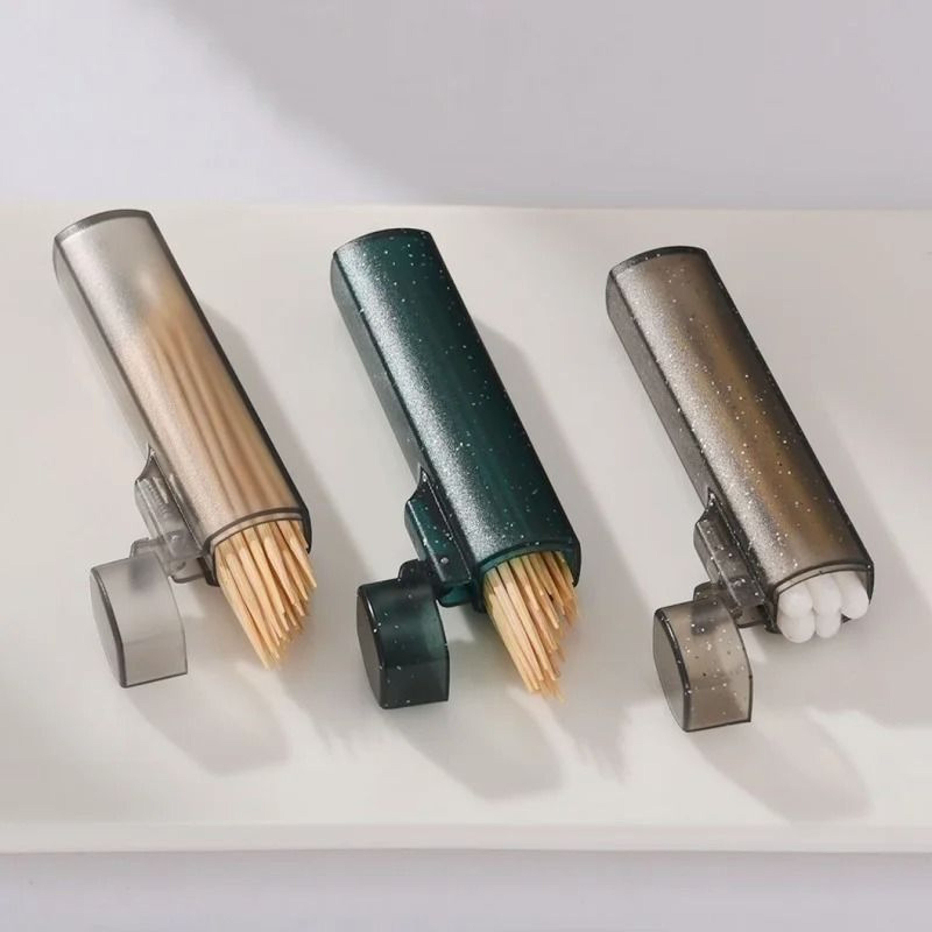 1pc 3pcs Portable Toothpick Case For Travel Outdoor Daily Use Toothpick Holder Box 3