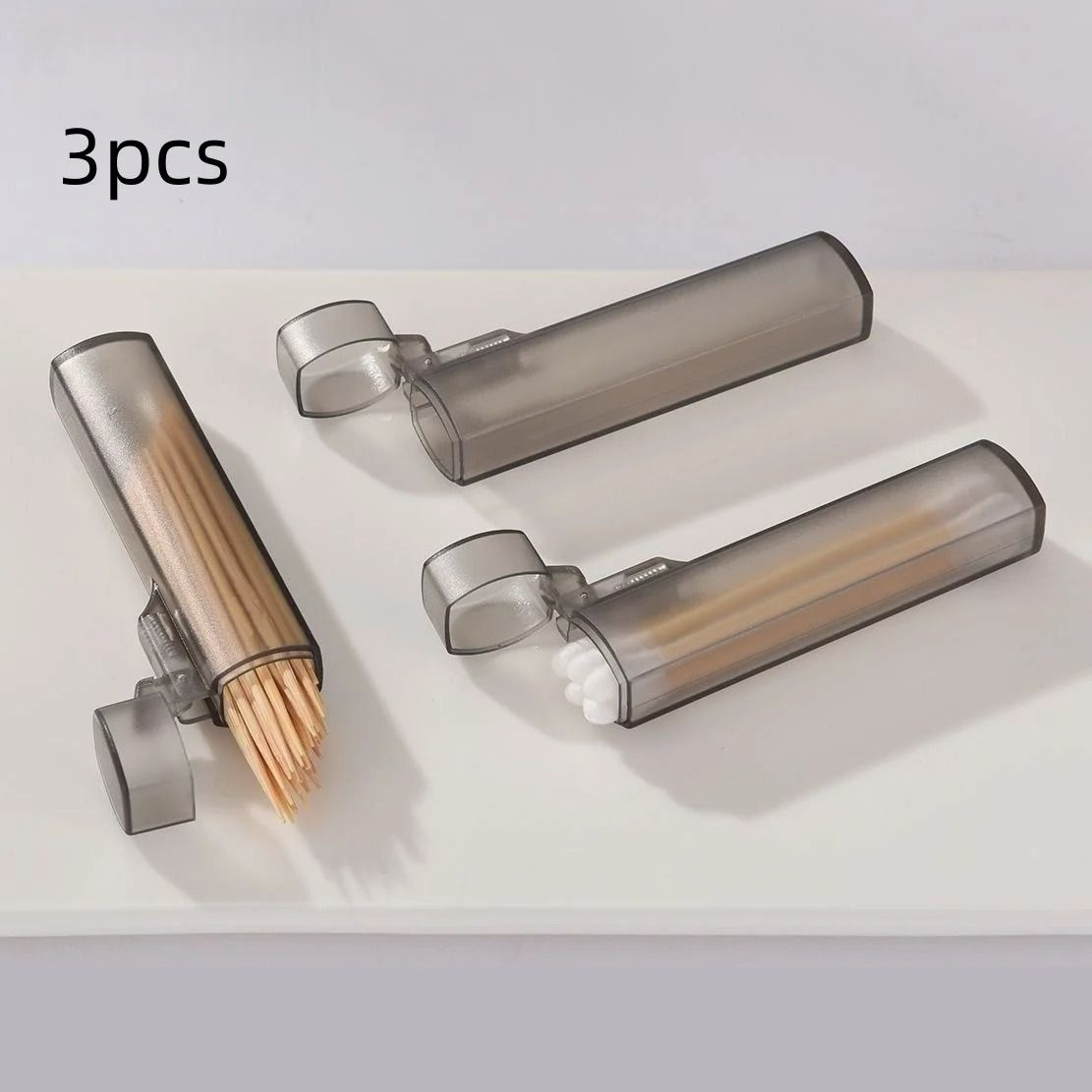 1pc 3pcs Portable Toothpick Case For Travel Outdoor Daily Use Toothpick Holder Box 7