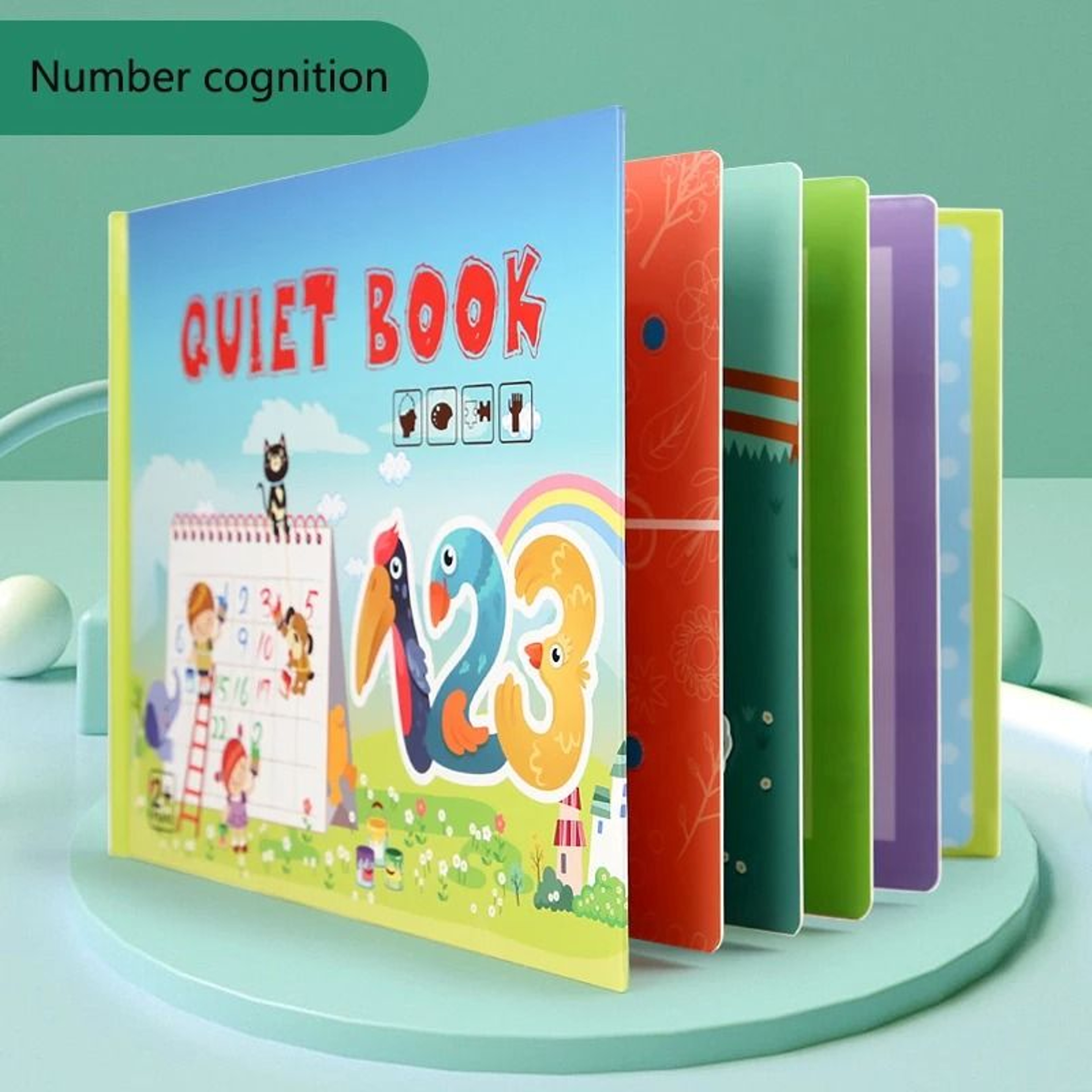 My First Busy Books Montessori Paste Quiet Book Baby Educational Activity Busy Board Toys 13