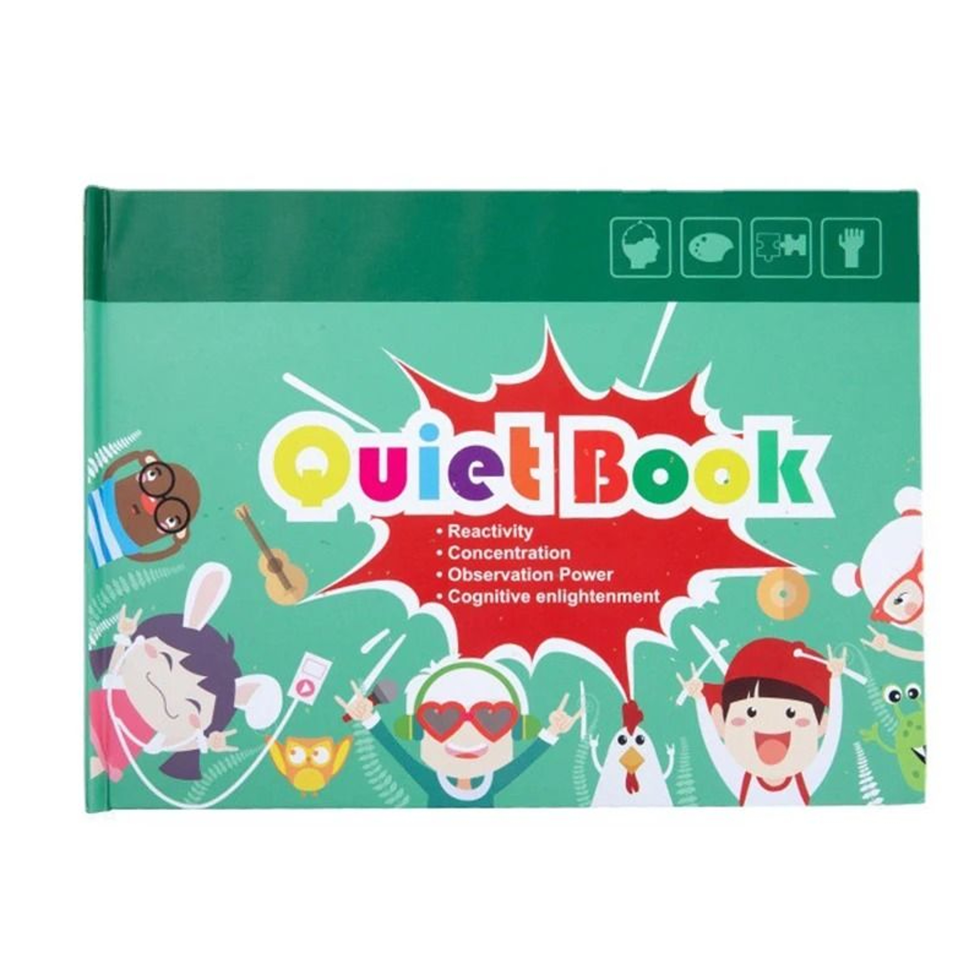 My First Busy Books Montessori Paste Quiet Book Baby Educational Activity Busy Board Toys 18