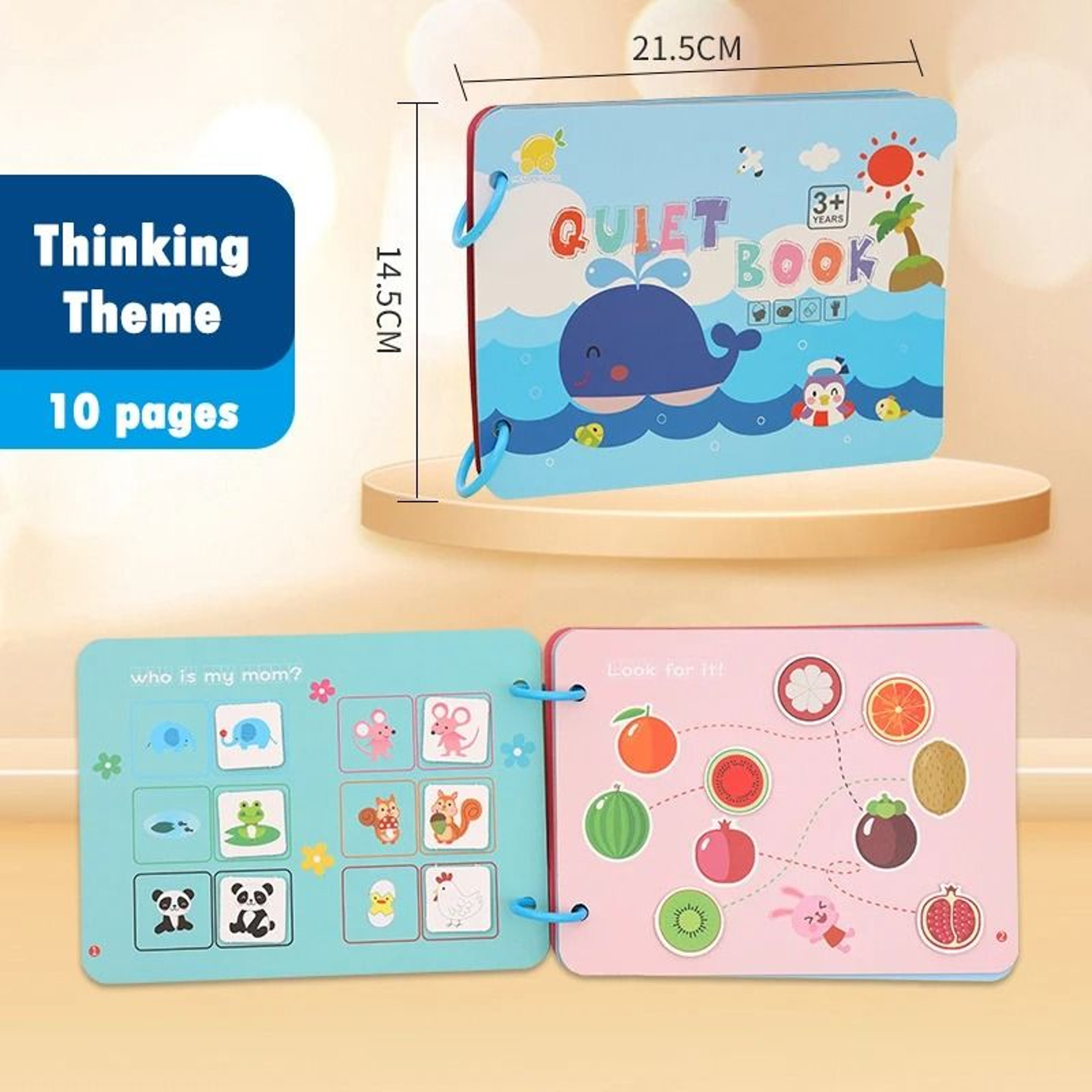 My First Busy Books Montessori Paste Quiet Book Baby Educational Activity Busy Board Toys 6