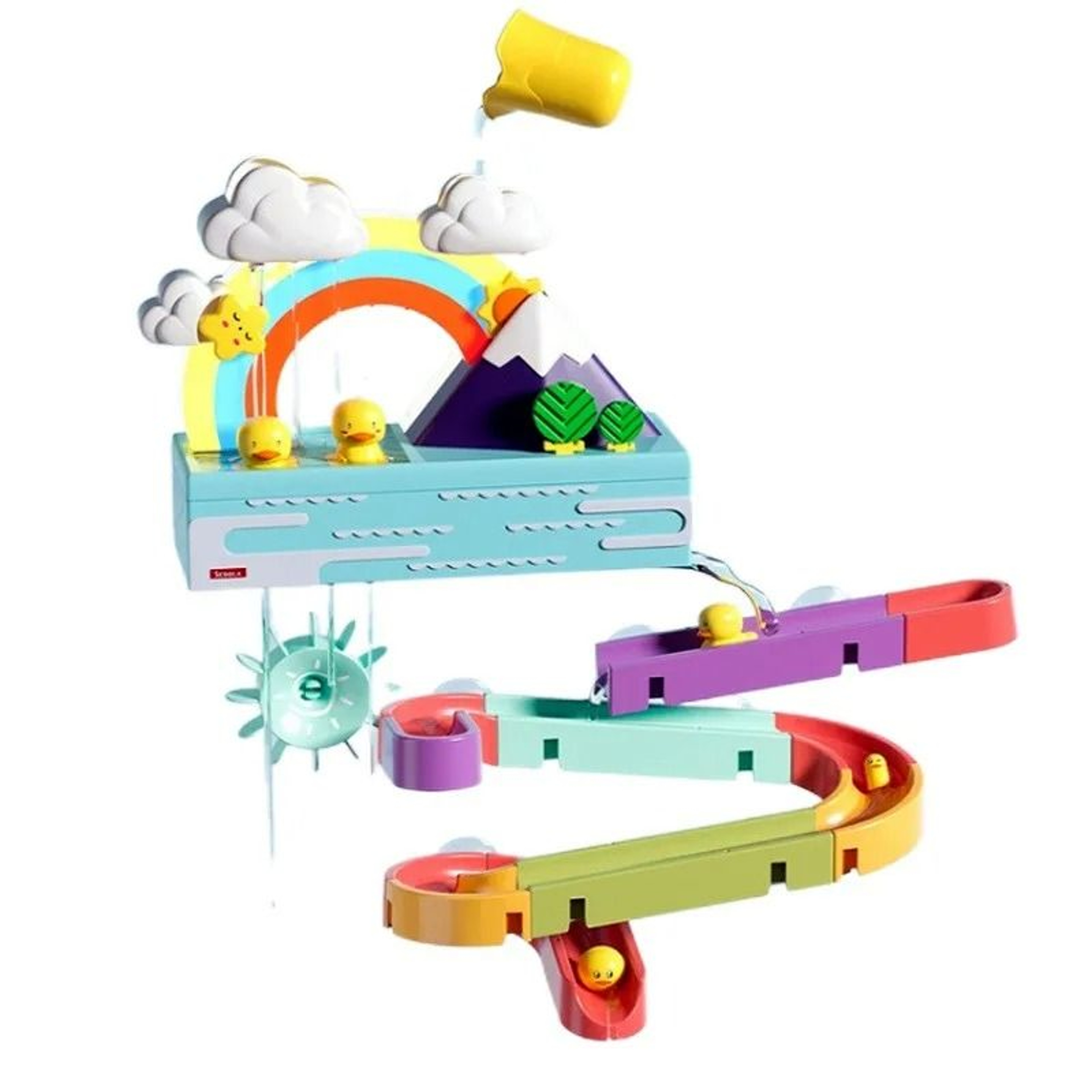 Bath Duck Toy With Rainbow Light And Music Toddlers Bathtub Toy Educational Water Game 5