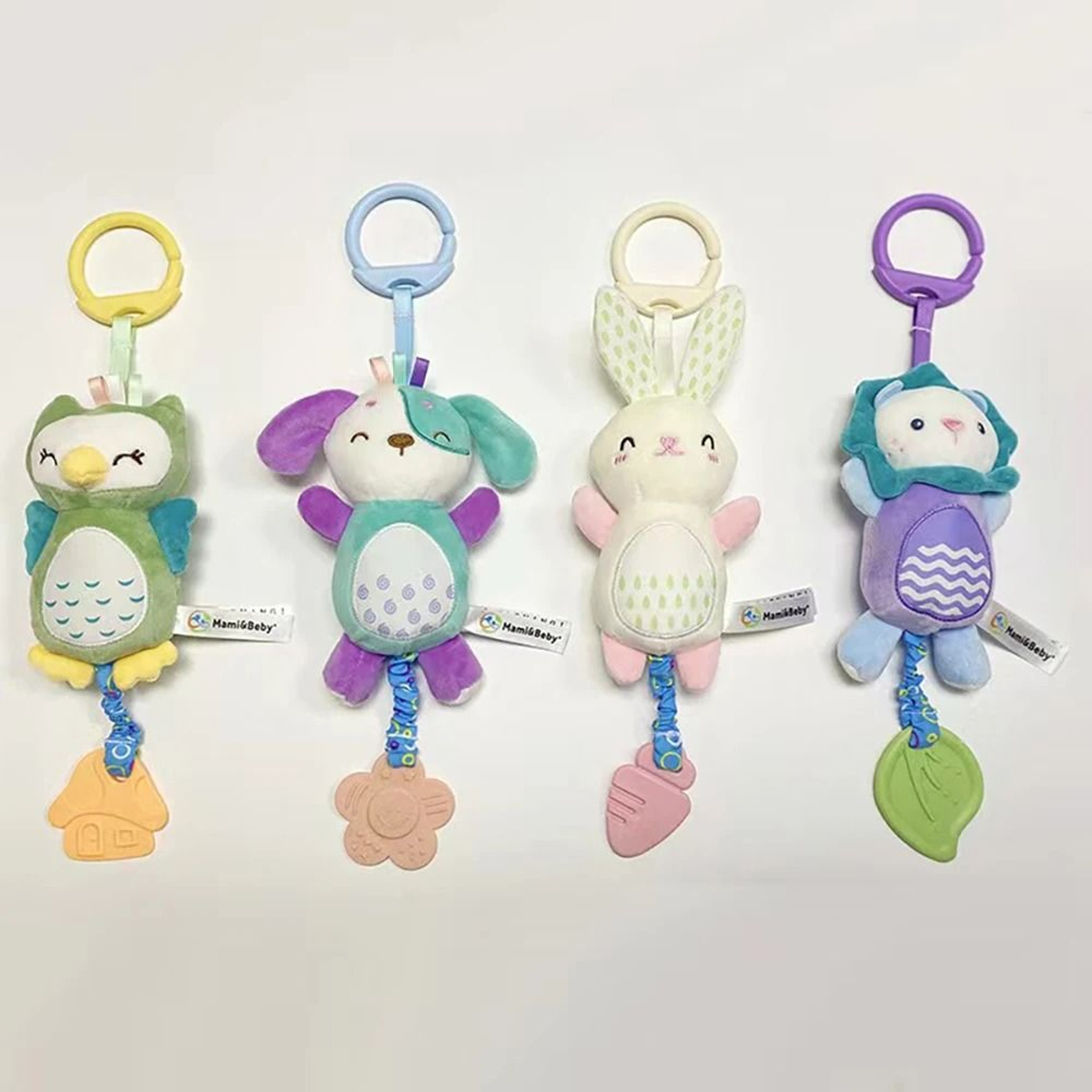 Newborn Soft Stuffed Animal Rattle Hand Grip Sensory Travel Accessories For Toddler Toy Gifts 5