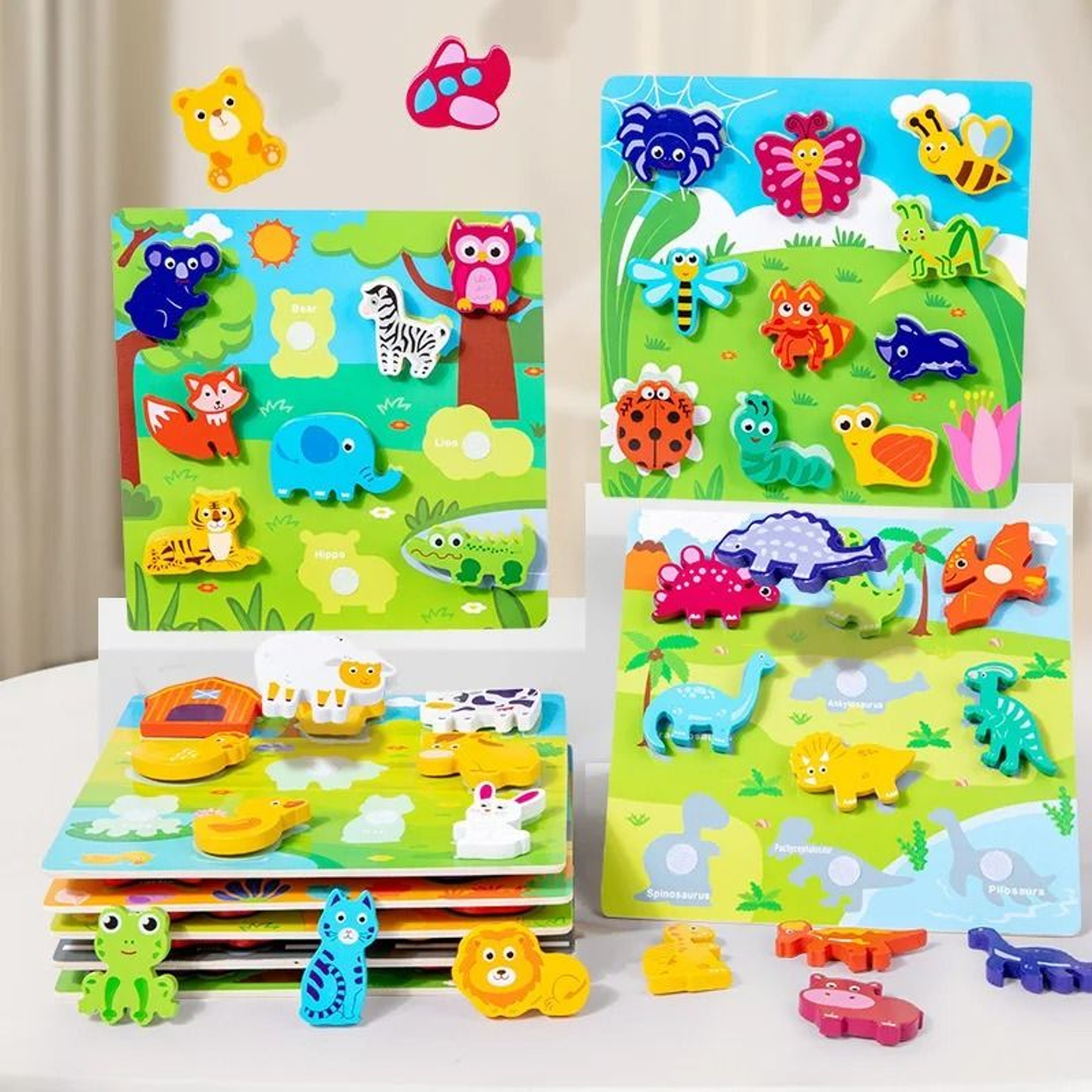 Electronic World Map Animal Wall Chart Talking Music Poster Interactive Educational Toy 0