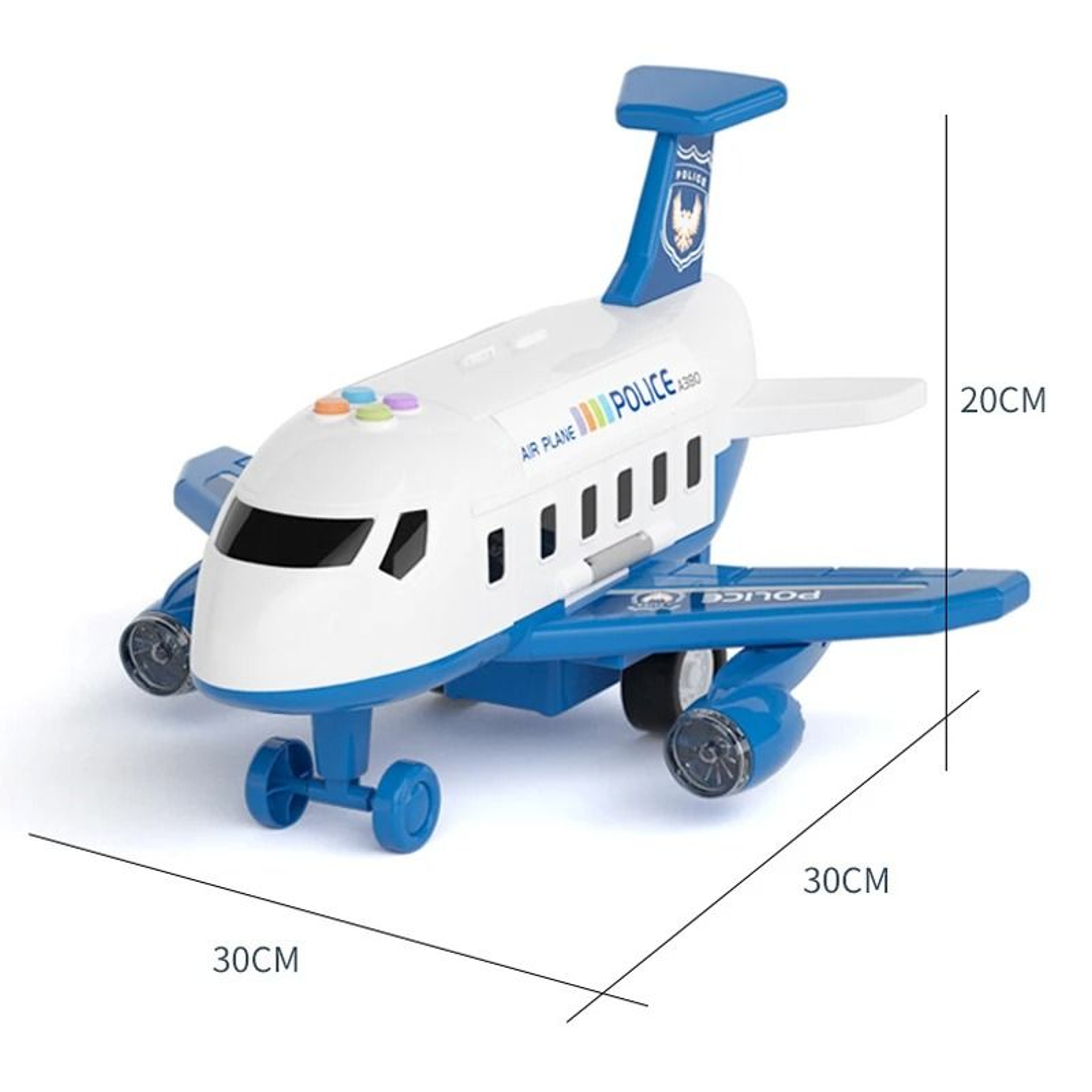 QWZ New Aircraft Simulation Track Inertia Toy Airplane With Lights And Music 5
