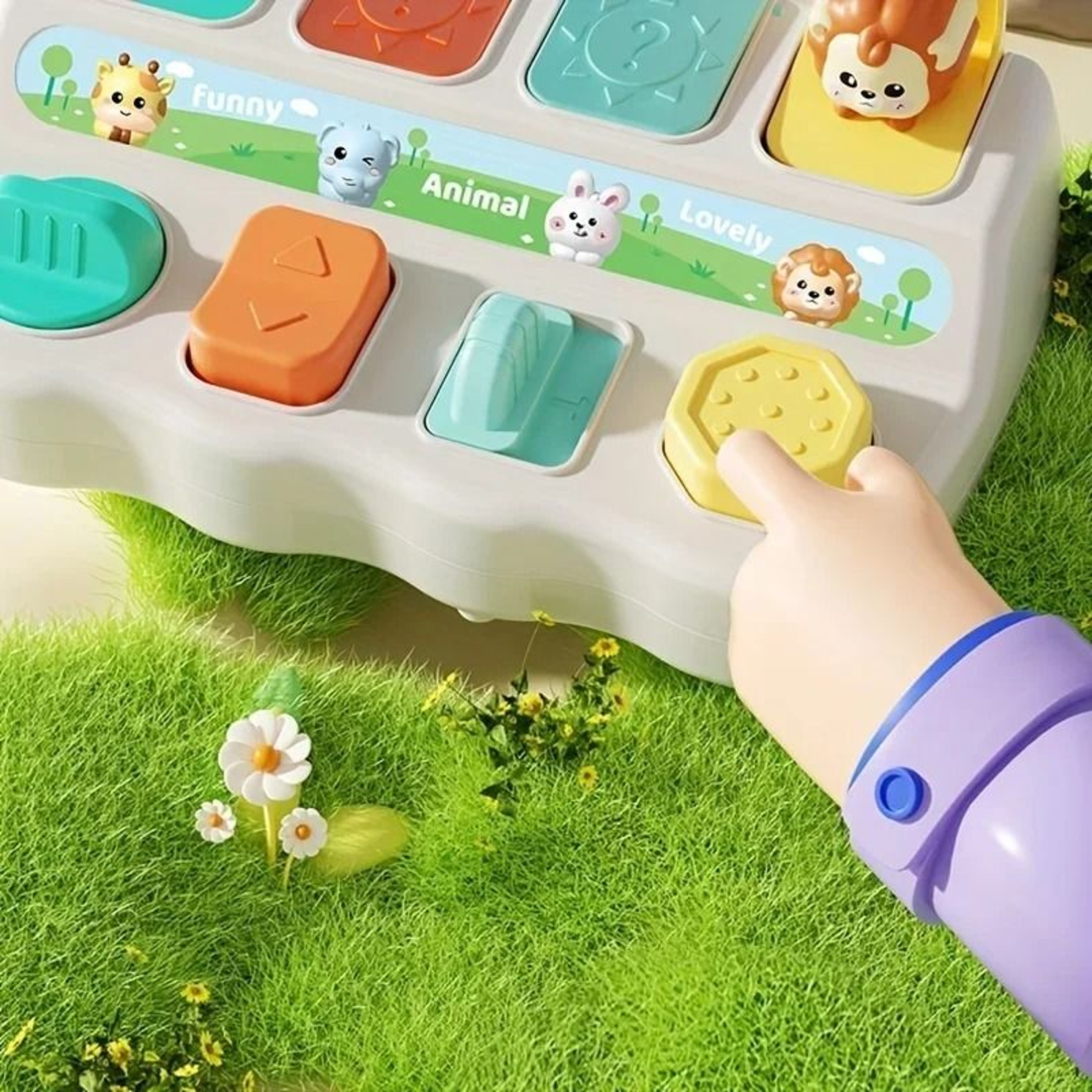 Montessori PopUp Animal Toy  Interactive Learning  Play Box For Toddlers 3